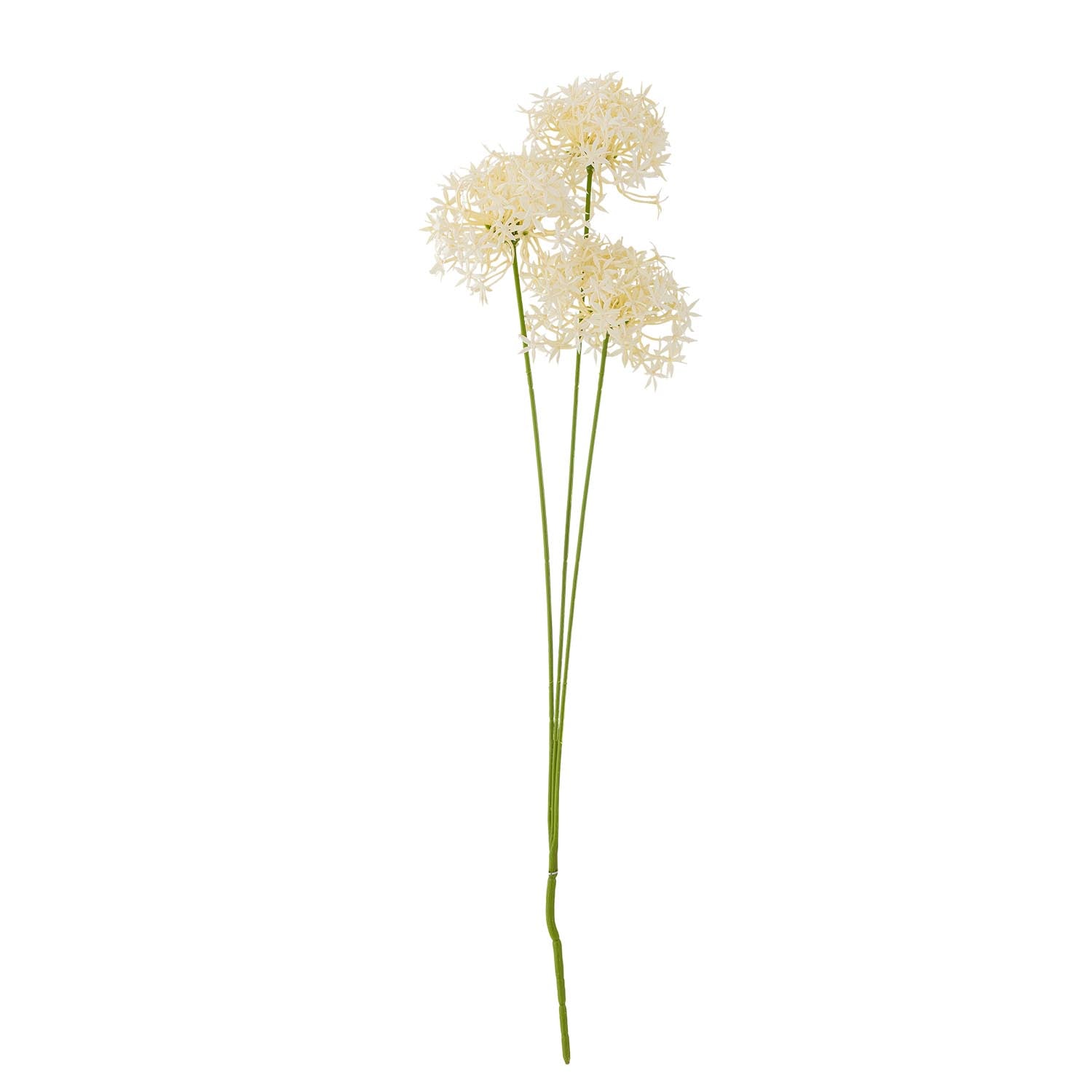 Eleganter Allium Stiel in Weiss von Bloomingville: Realistische, pflegeleichte Kunstblume für zeitlose Schönheit in jedem Raum.
