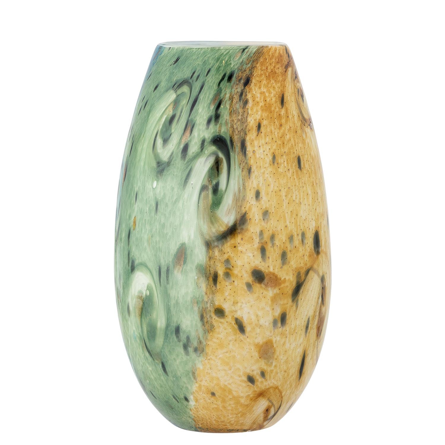 Die Kalian Vase aus blauem Glas von Creative Collection besticht durch ihr elegantes Design und hochwertige Verarbeitung.