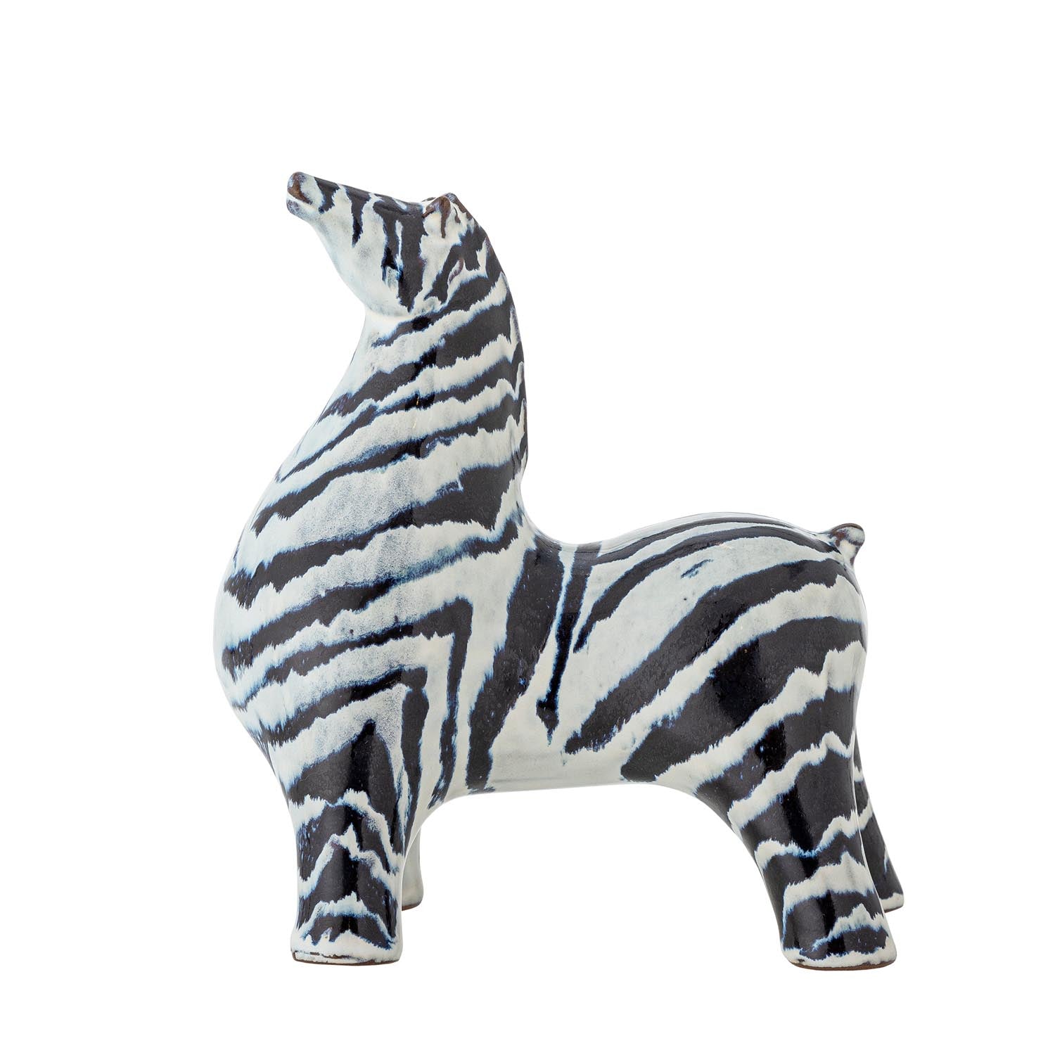 Elegante Zayn Deko aus blauem Steingut von Bloomingville, ideal für stilvolle Wohnräume und moderne Dekoration.