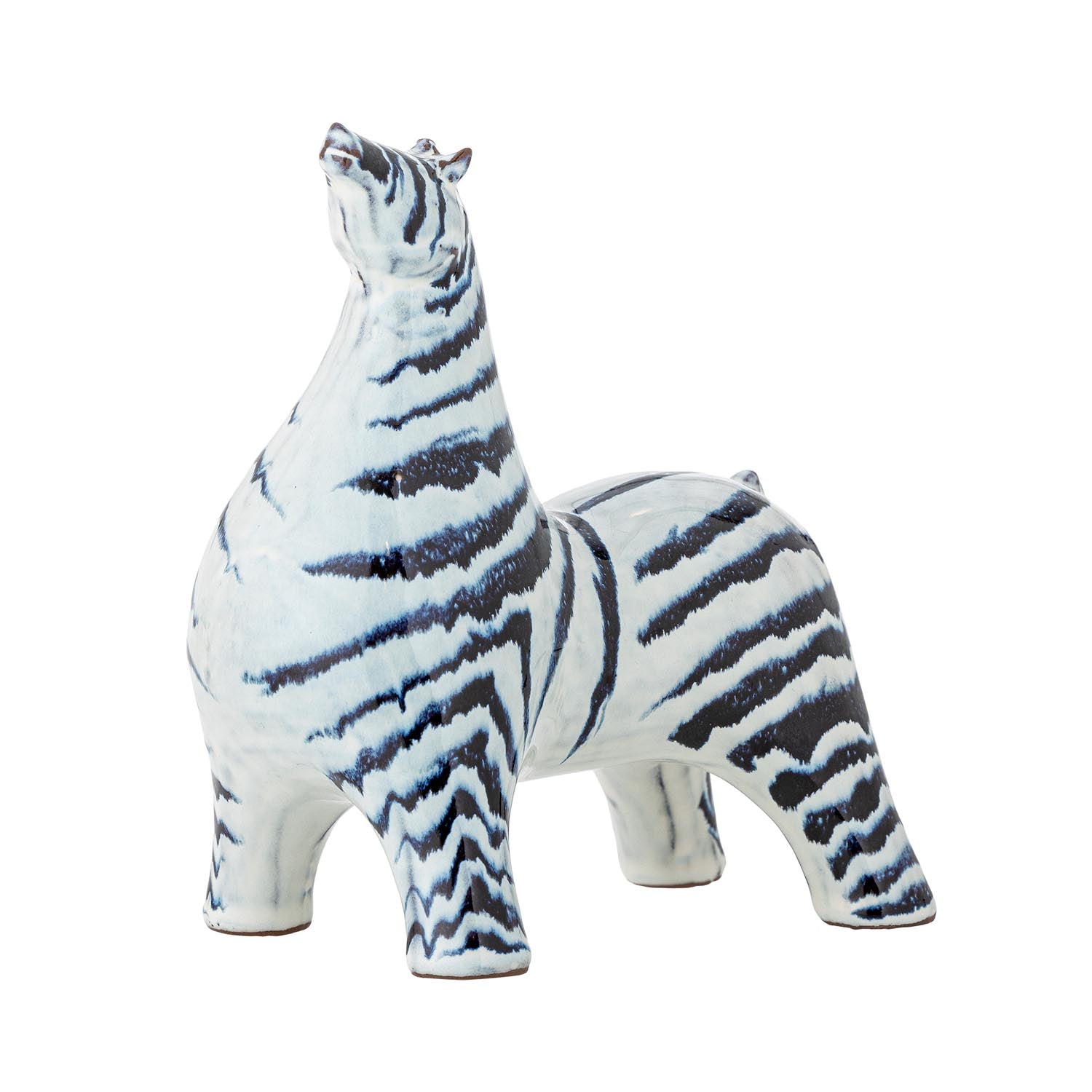 Die Zayn Deko von Bloomingville aus blauem Steingut vereint modernes Design mit zeitloser Eleganz für Ihr Interieur.