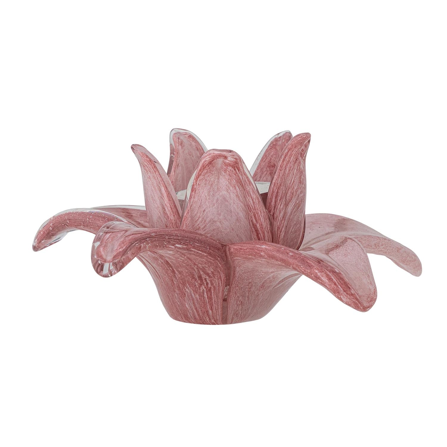 Die Wren Deko von Bloomingville aus rosafarbenem Glas verleiht Ihrem Zuhause eine charmante und elegante Note.