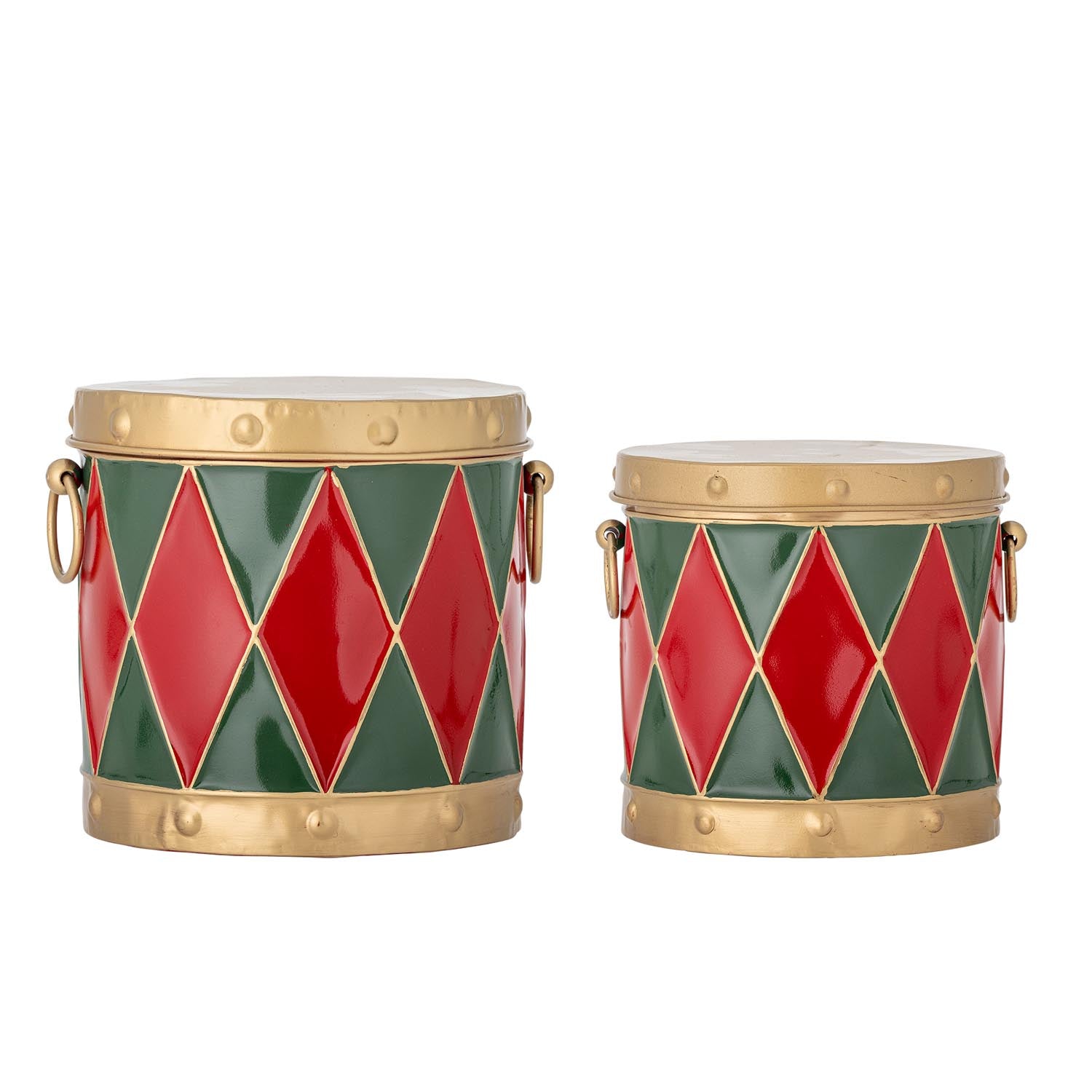 Die Yuri Box von Bloomingville: Rote, metallische Eleganz für stilvolle Aufbewahrung und Dekoration in jedem Raum.