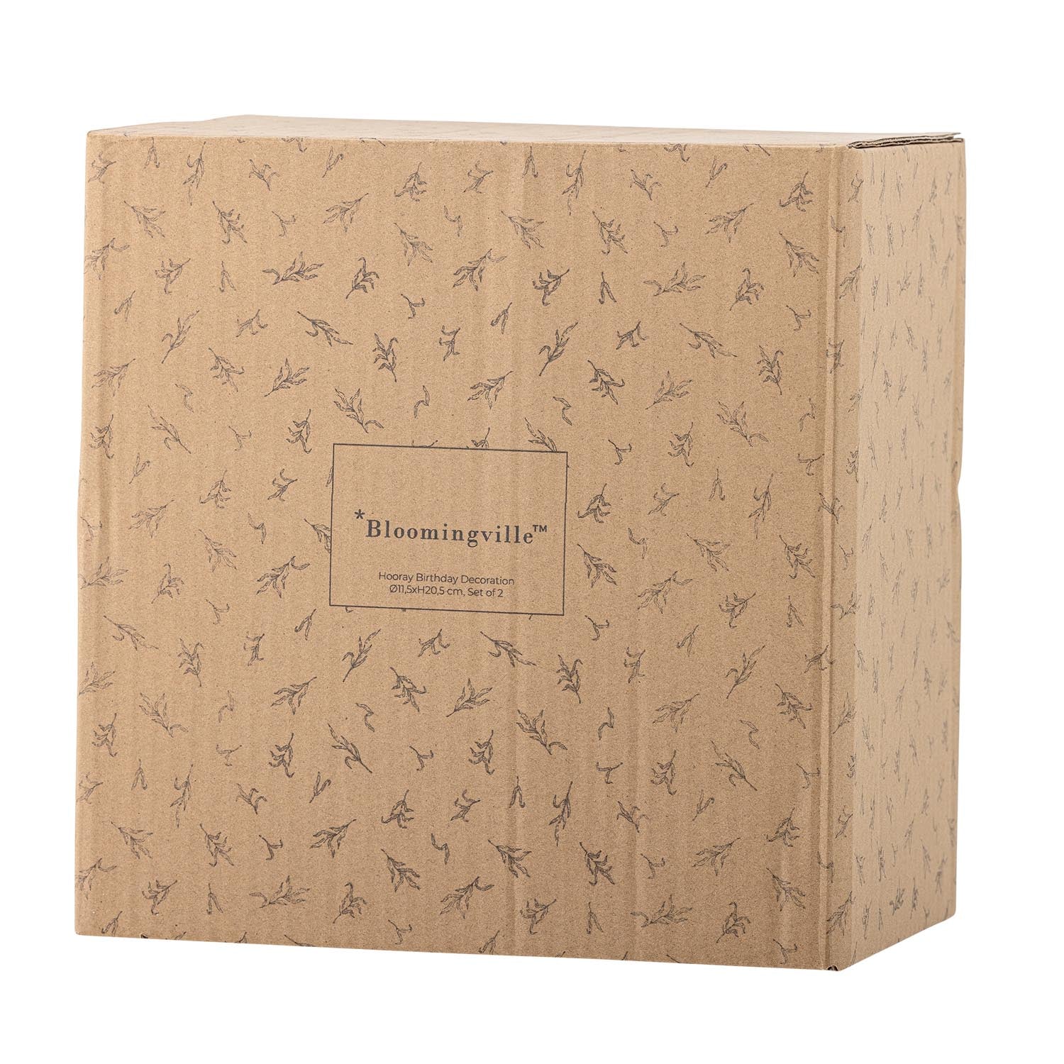 Die rote Hooray Geburtstagsdekoration von Bloomingville aus Polyresin bringt Eleganz und Freude zu jedem besonderen Anlass.