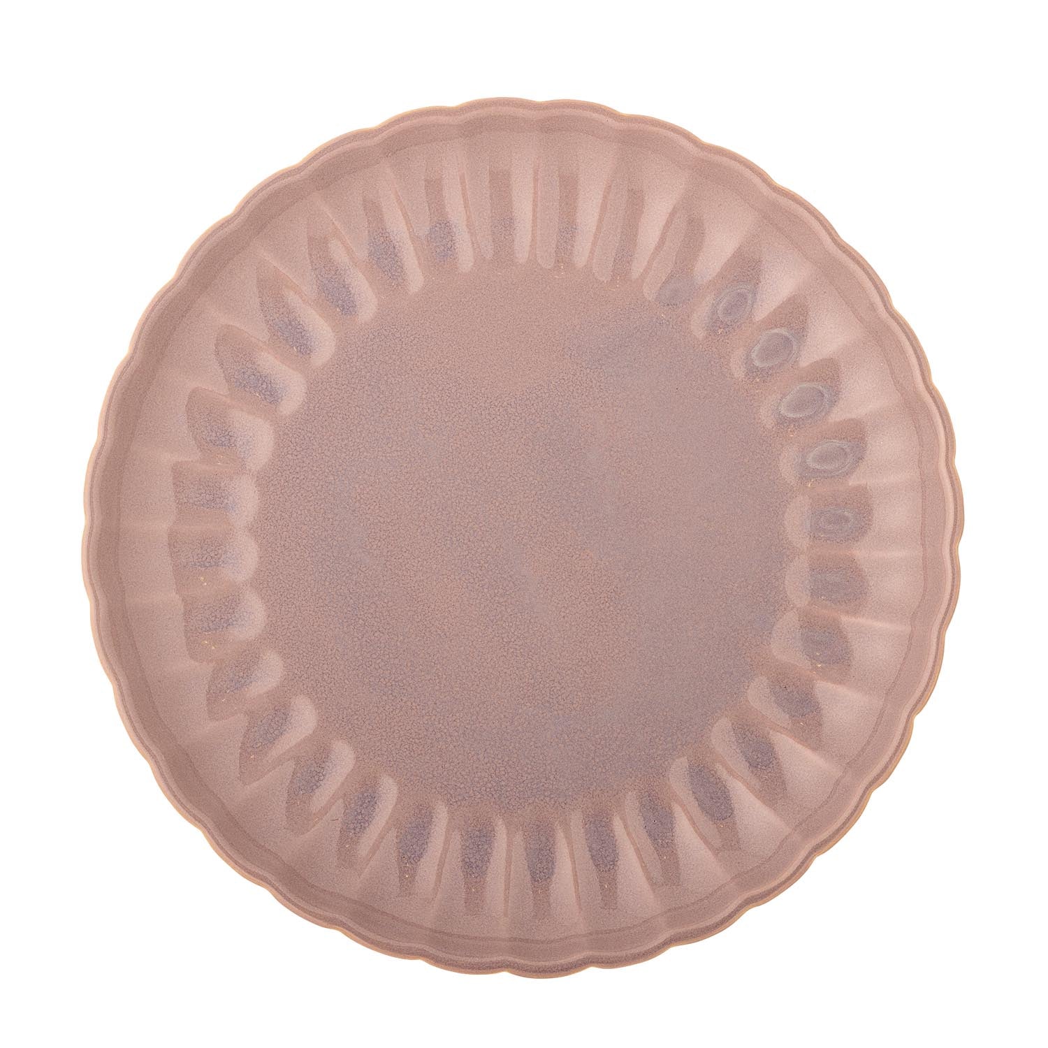 Latina Teller von Bloomingville aus Steingut in sanftem Rosé, perfekt für elegante und moderne Tischarrangements.