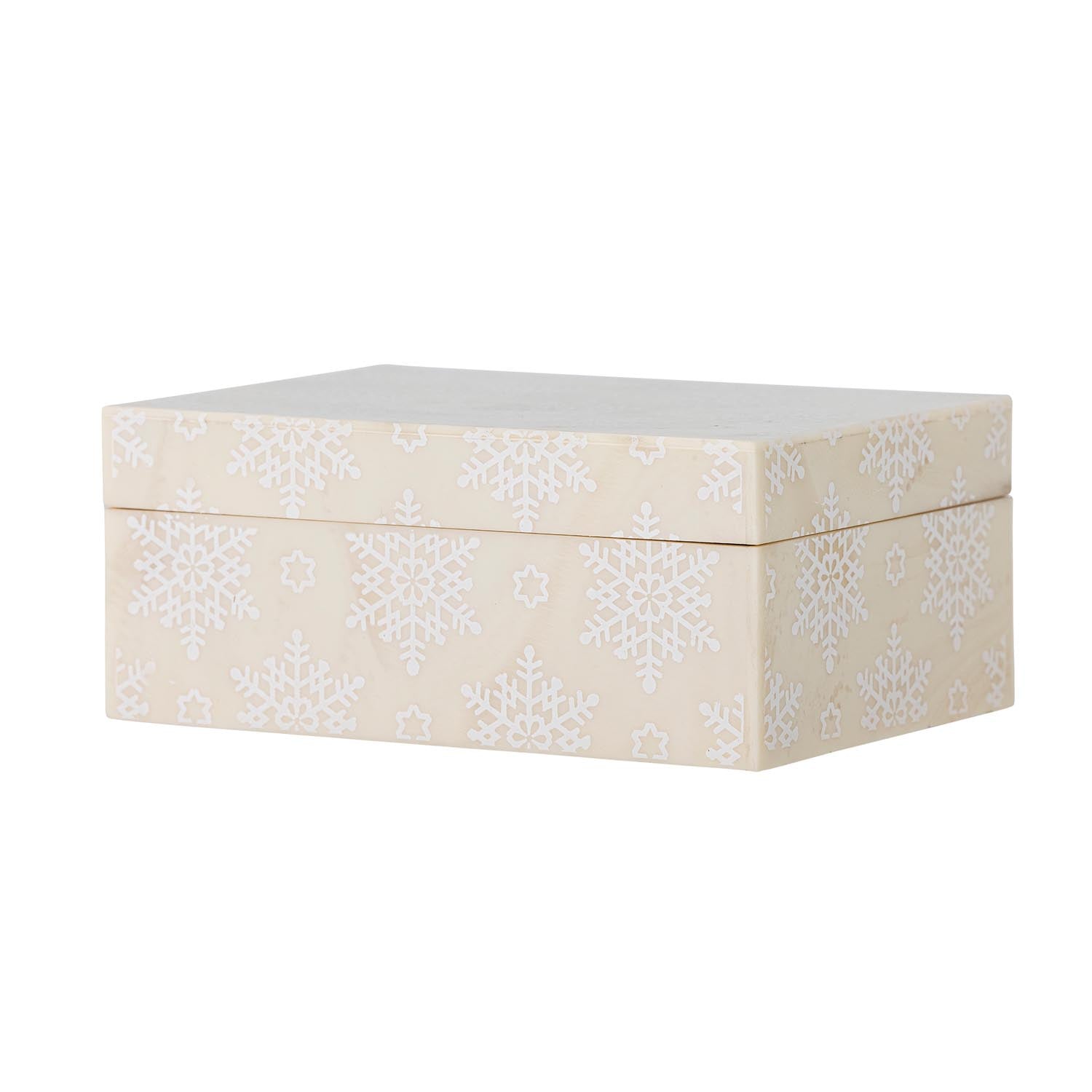Die Cheri Box von Bloomingville ist eine elegante Naturharz-Aufbewahrungsbox mit Deckel, perfekt für stilvolle Organisation und Dekoration.