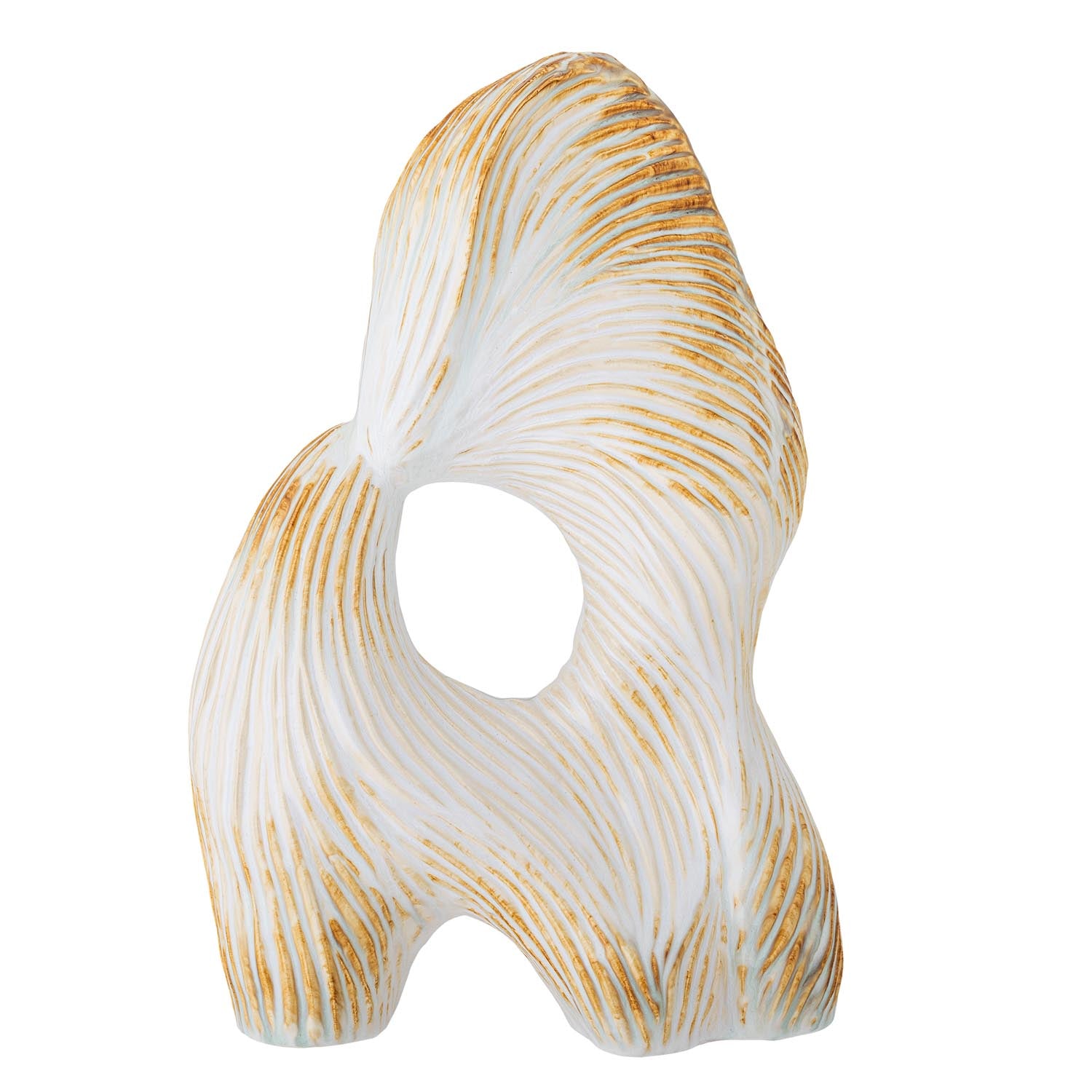 Eviella Deko von Bloomingville: Elegantes Steingut in natürlicher Optik, ideal für stilvolle und moderne Wohnraumakzente.