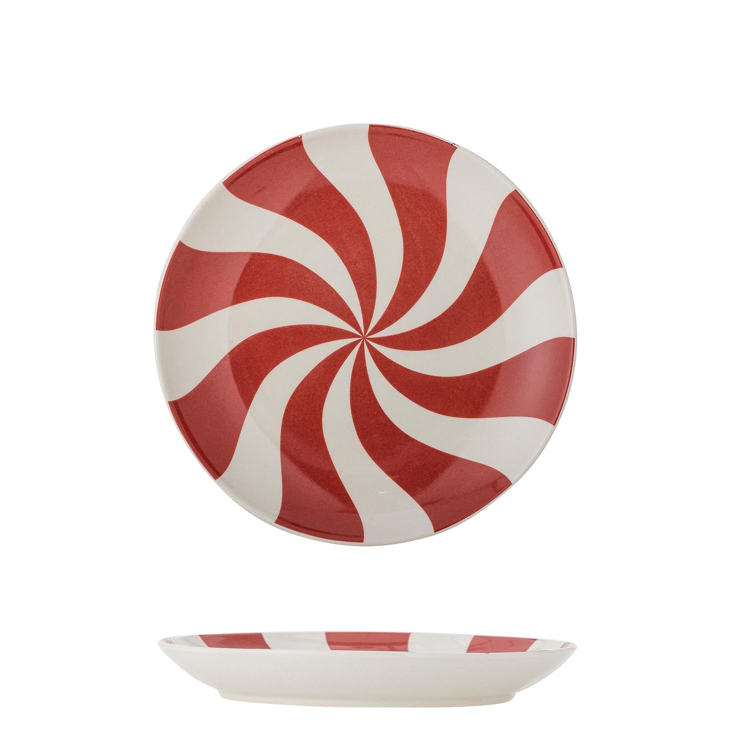 Der Yule Teller von Bloomingville aus Steingut in Naturtönen überzeugt mit schlichtem, stilvollem und langlebigem Design.