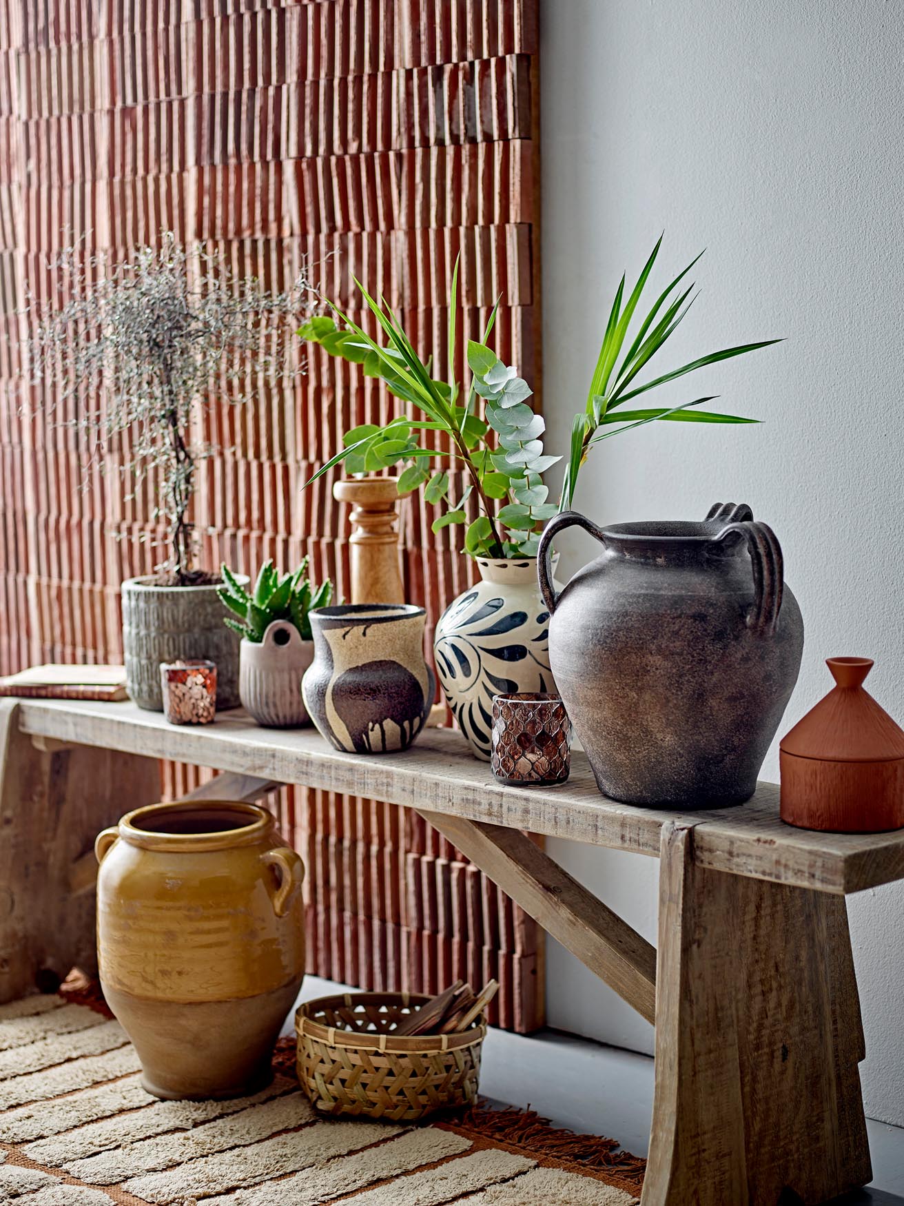 Toulon Korb, Natur, Bambus in Nature präsentiert im Onlineshop von KAQTU Design AG. Aufbewahrungskorb ist von Bloomingville