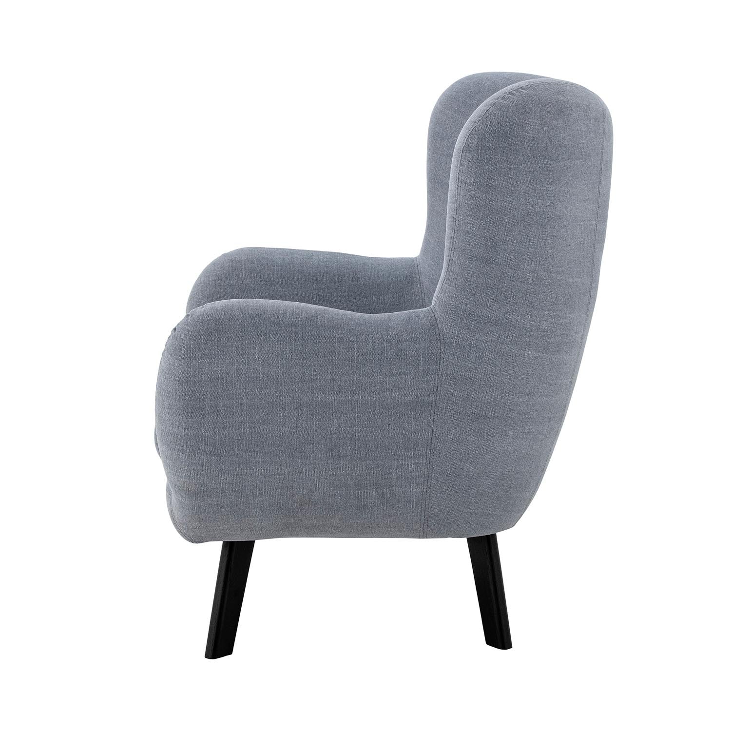 Beau Loungesessel in Blau aus Baumwolle, Creative Collection – stilvolles Design und bequemer Sitzkomfort für Ihr Zuhause.