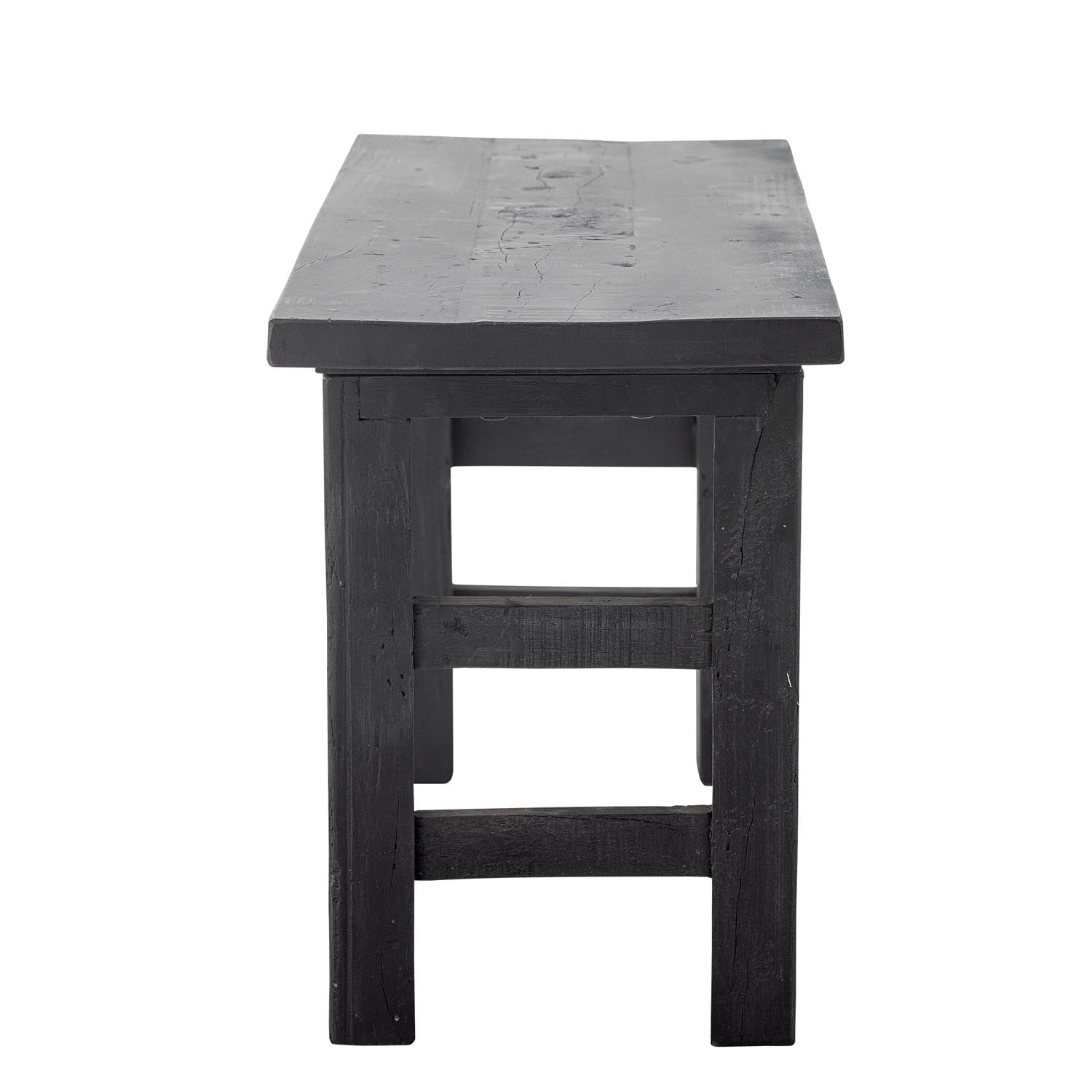 Riber Bank aus recyceltem Holz in Schwarz von Bloomingville, stilvoll und nachhaltig für modernes Wohnen.