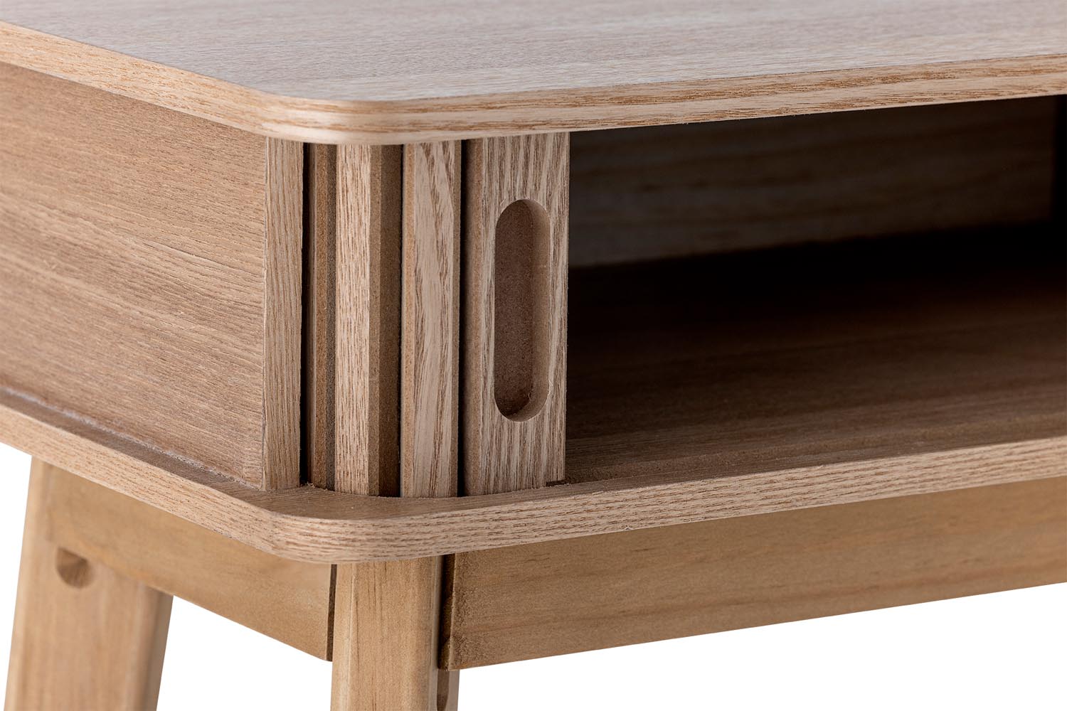 Eleganter Konsolentisch aus MDF in natürlichem Design von Bloomingville, ideal für stilvolle Wohnräume.