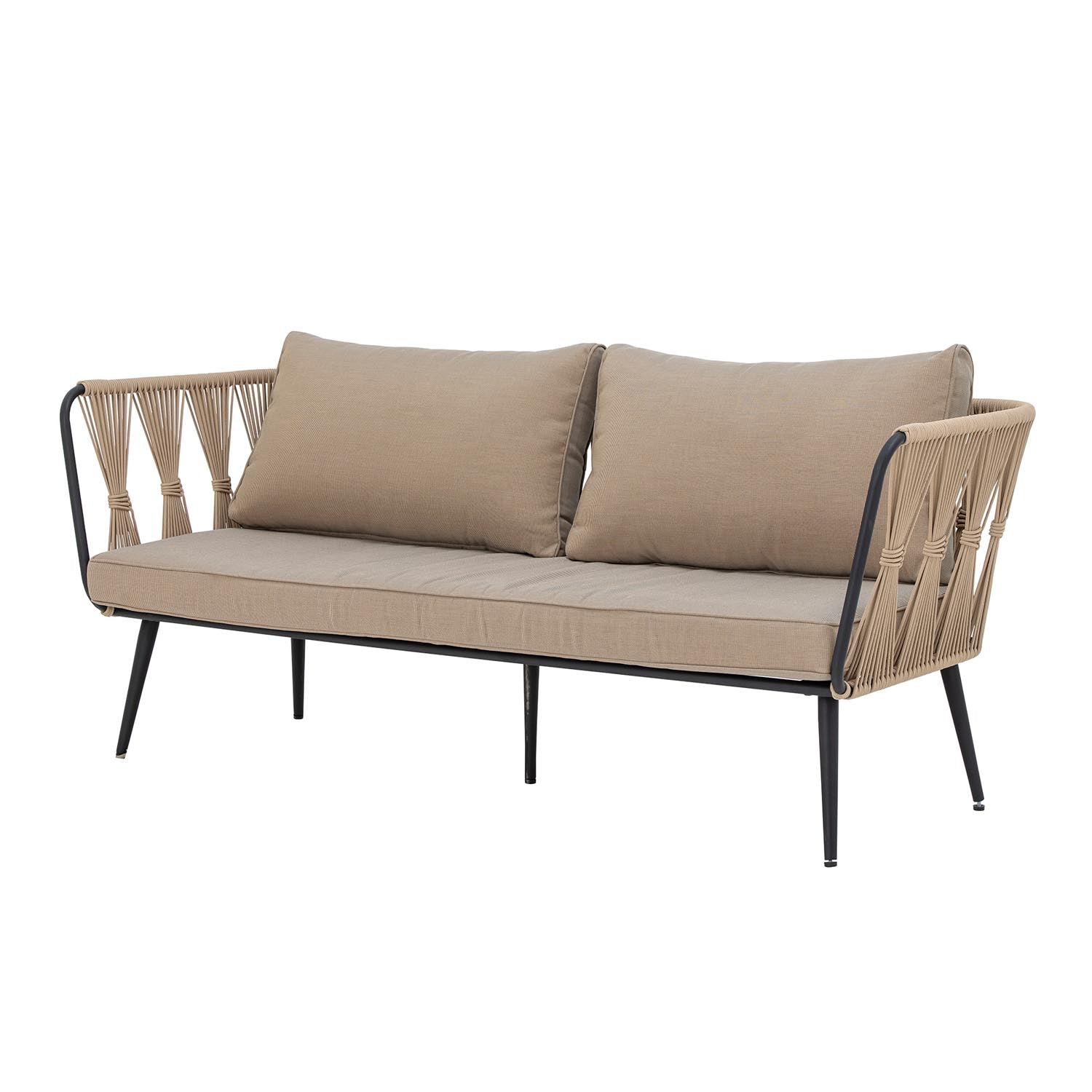 Pavone Fire-resistant Sofa, Braun, Metall in Braun präsentiert im Onlineshop von KAQTU Design AG. Lounge Sofa ist von Bloomingville