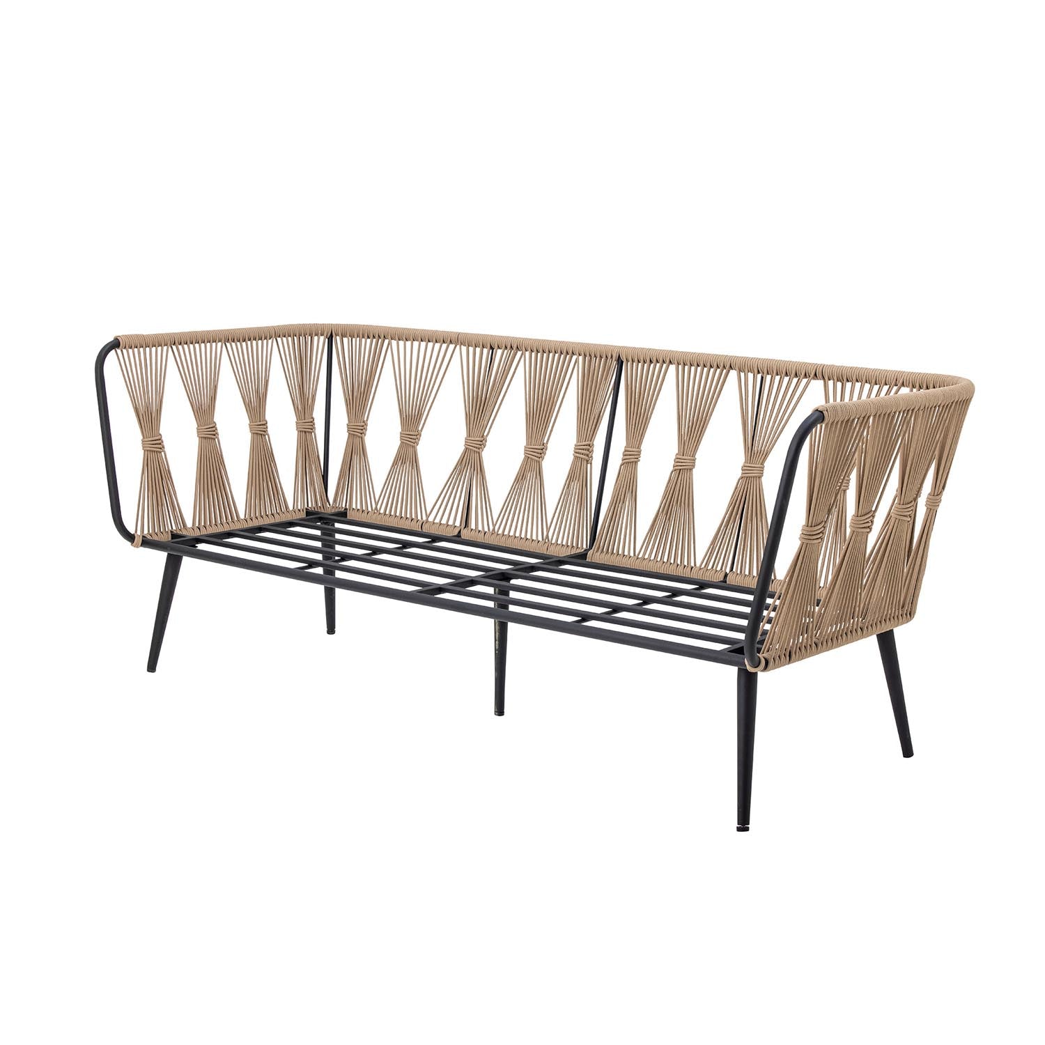 Pavone Fire-resistant Sofa, Braun, Metall in Braun präsentiert im Onlineshop von KAQTU Design AG. Lounge Sofa ist von Bloomingville