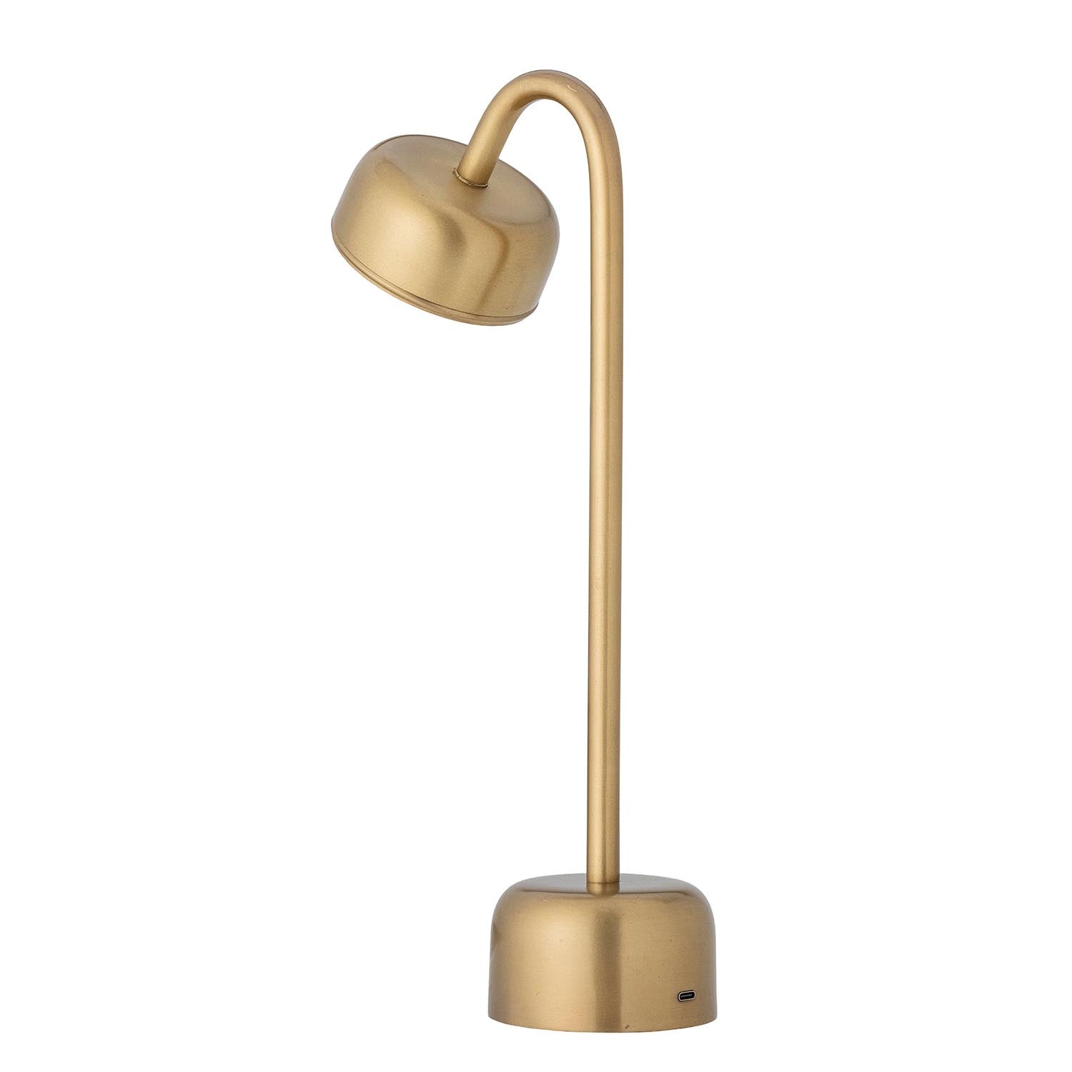 Die Nico Lampe von Bloomingville ist eine tragbare, wiederaufladbare Leuchte aus hochwertigem Messing mit modernem, elegantem Design.