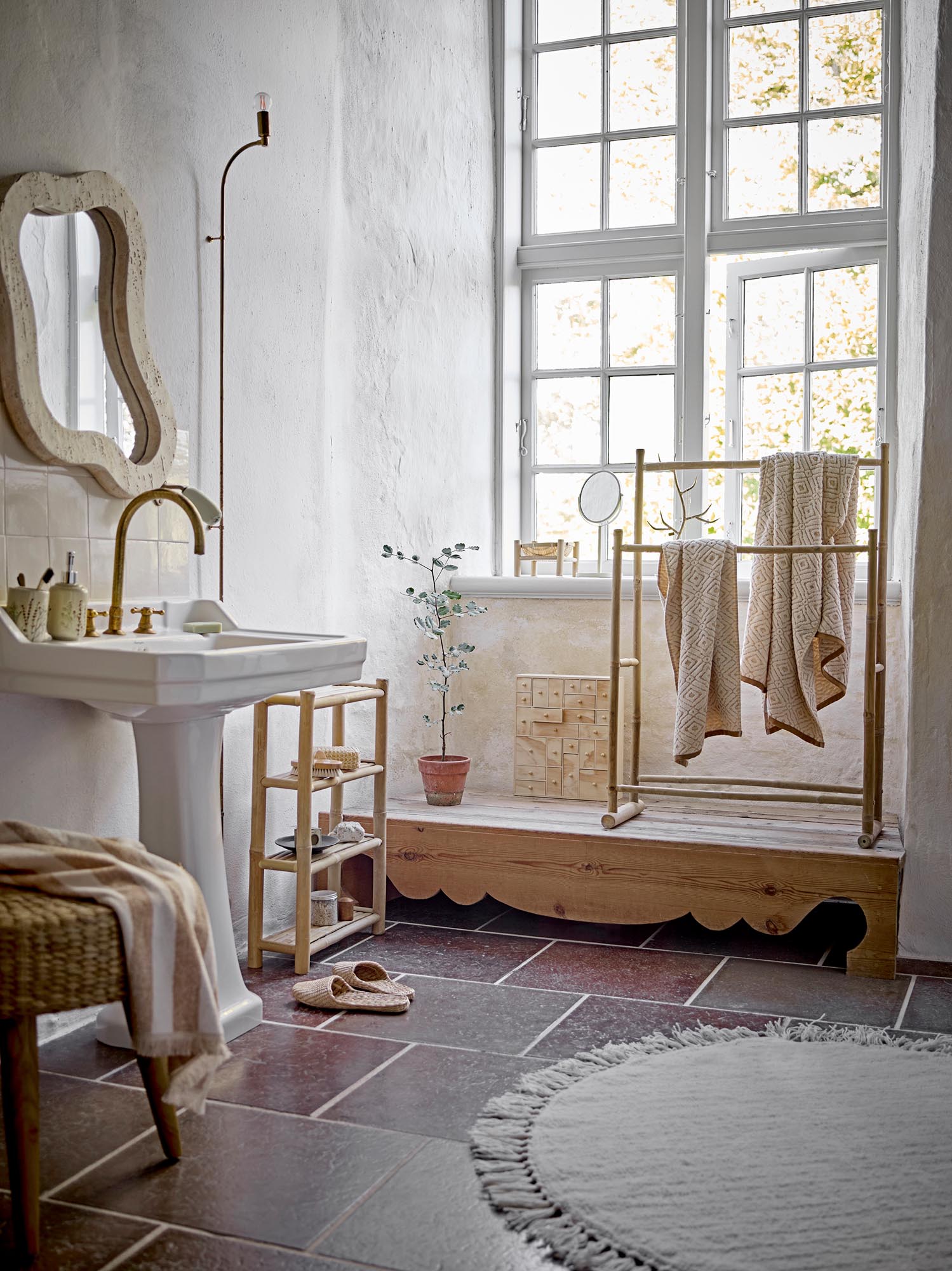 Malou Handtuch aus natürlicher Baumwolle, OEKO-TEX® zertifiziert, von Bloomingville. Weich, stilvoll und nachhaltig.