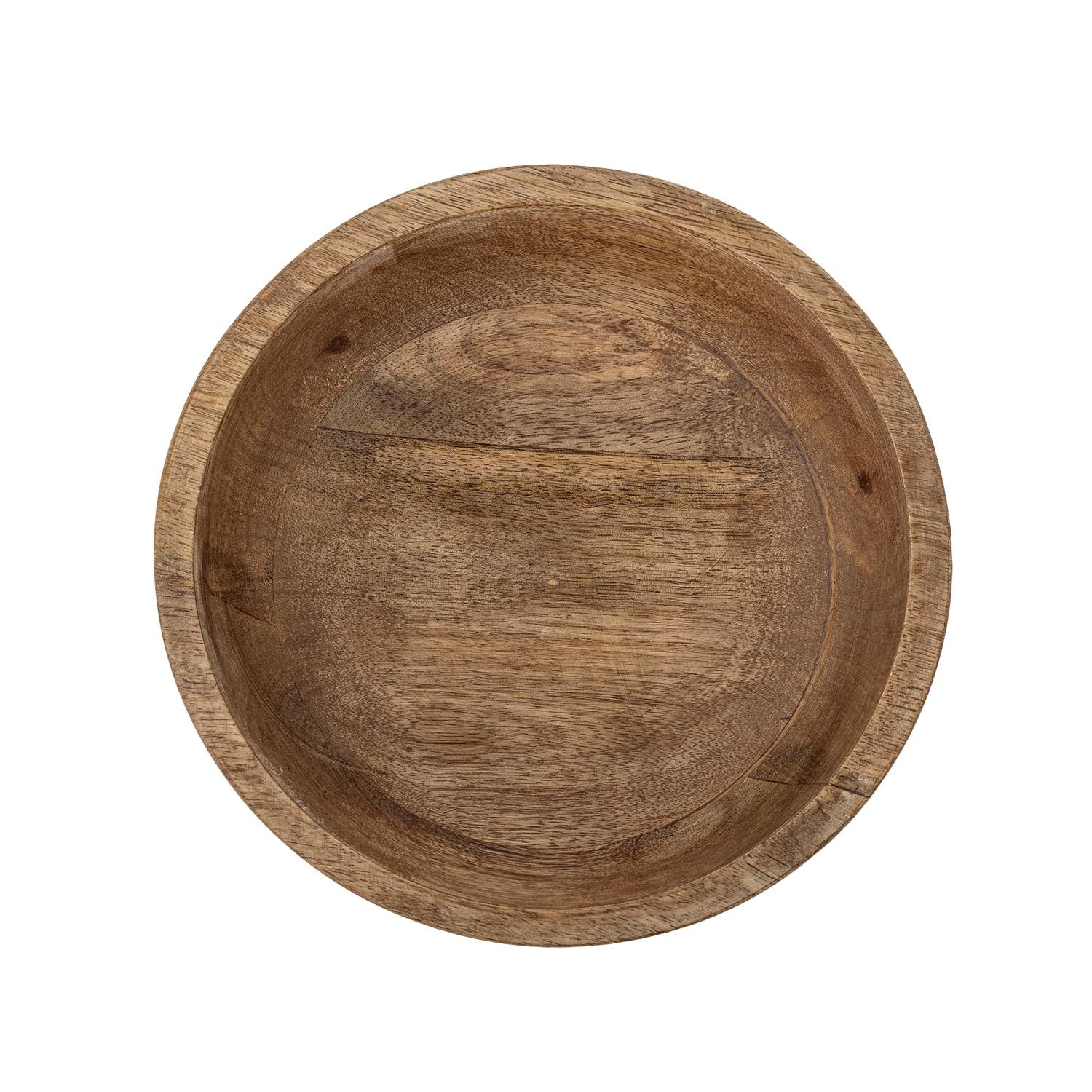 Elegante Sockelschale aus FSC-zertifiziertem Mangoholz, ideal für umweltbewusste Dekoration und zeitgemässes Interieur.