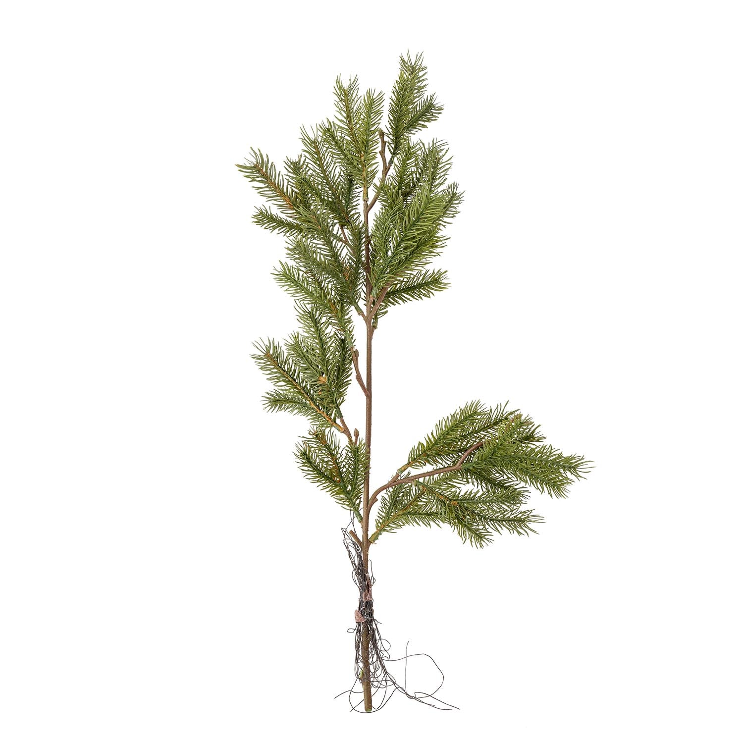 Ein realistischer, pflegeleichter Fichtenzweig mit Zapfen, ideal für ganzjährige Dekorationen.