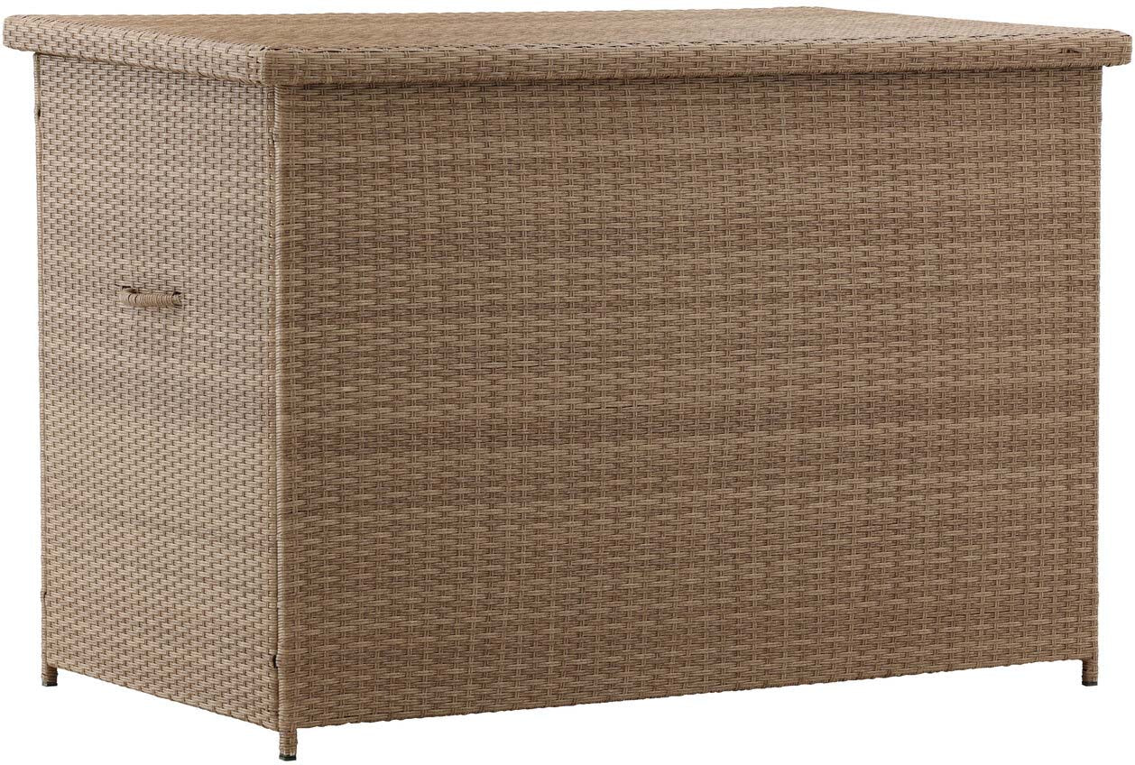 Wetterfeste Kissenbox von Venture Home, ideal für Gartenmöbel-Aufbewahrung, robust, stilvoll und perfekt für den Aussenbereich.