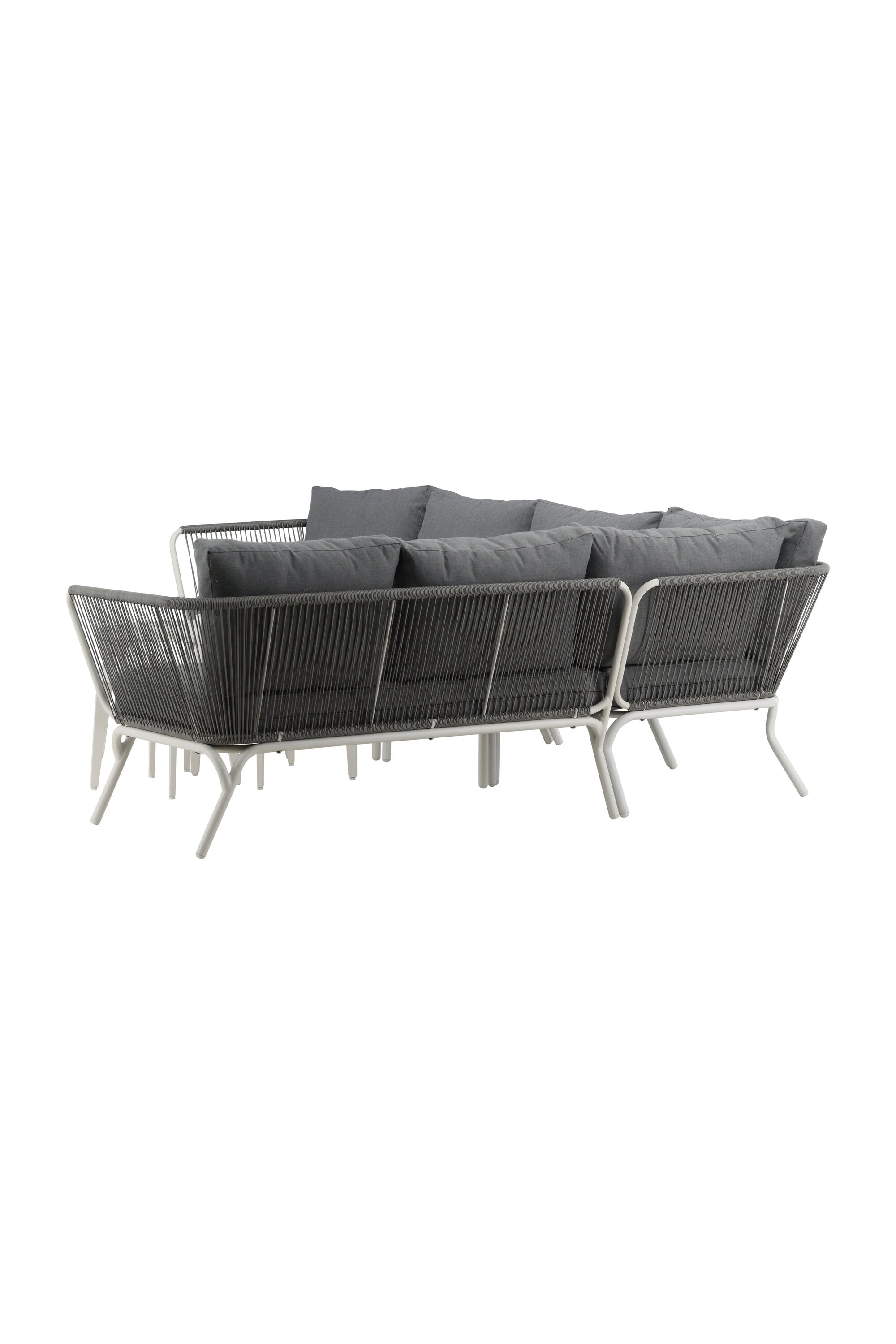 Roxo Ecksofa Outdoorset ⌀50cm in Weiss präsentiert im Onlineshop von KAQTU Design AG. Loungeset ist von Venture Home