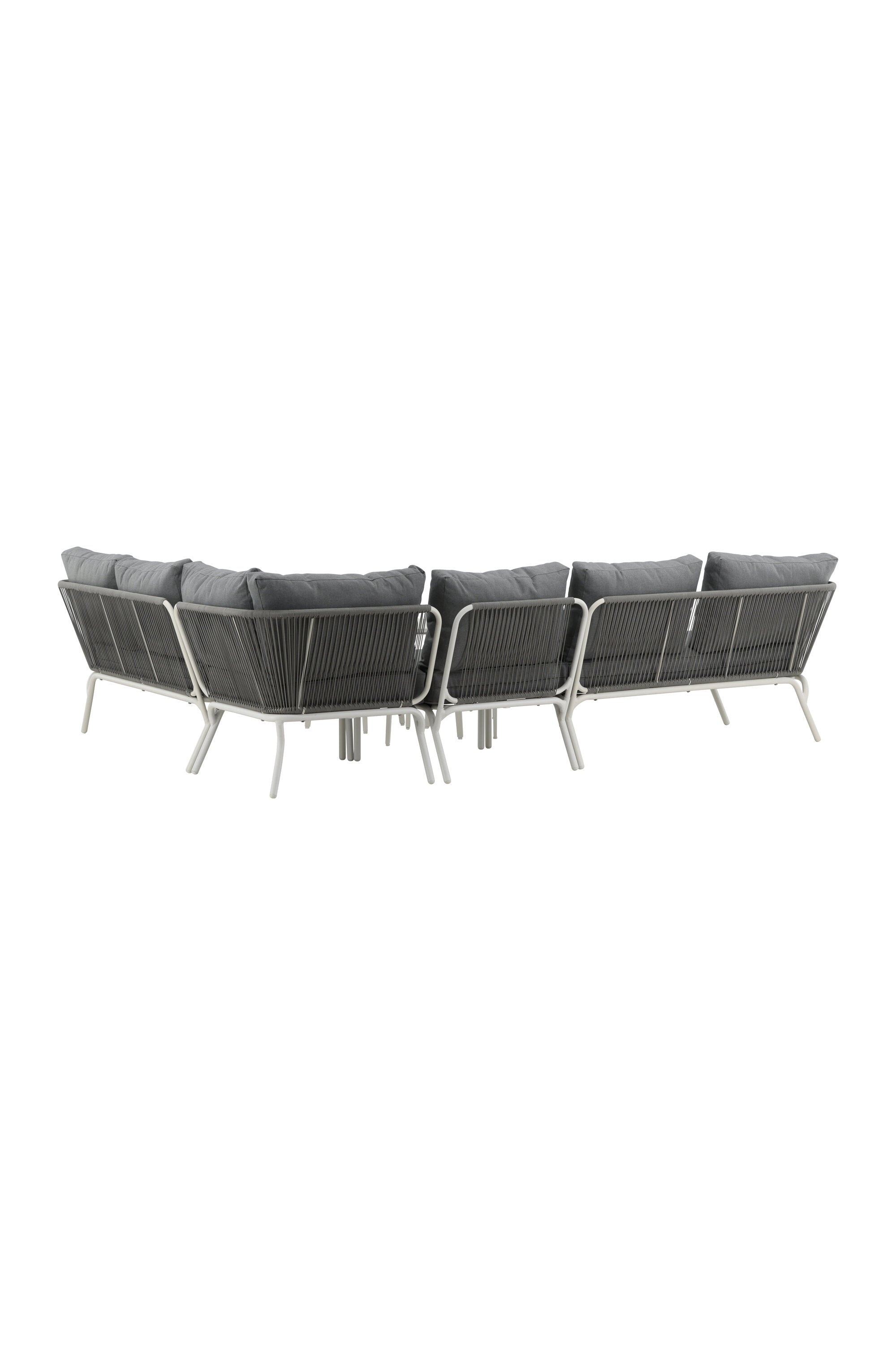 Roxo Ecksofa Outdoorset ⌀50cm in Weiss präsentiert im Onlineshop von KAQTU Design AG. Loungeset ist von Venture Home
