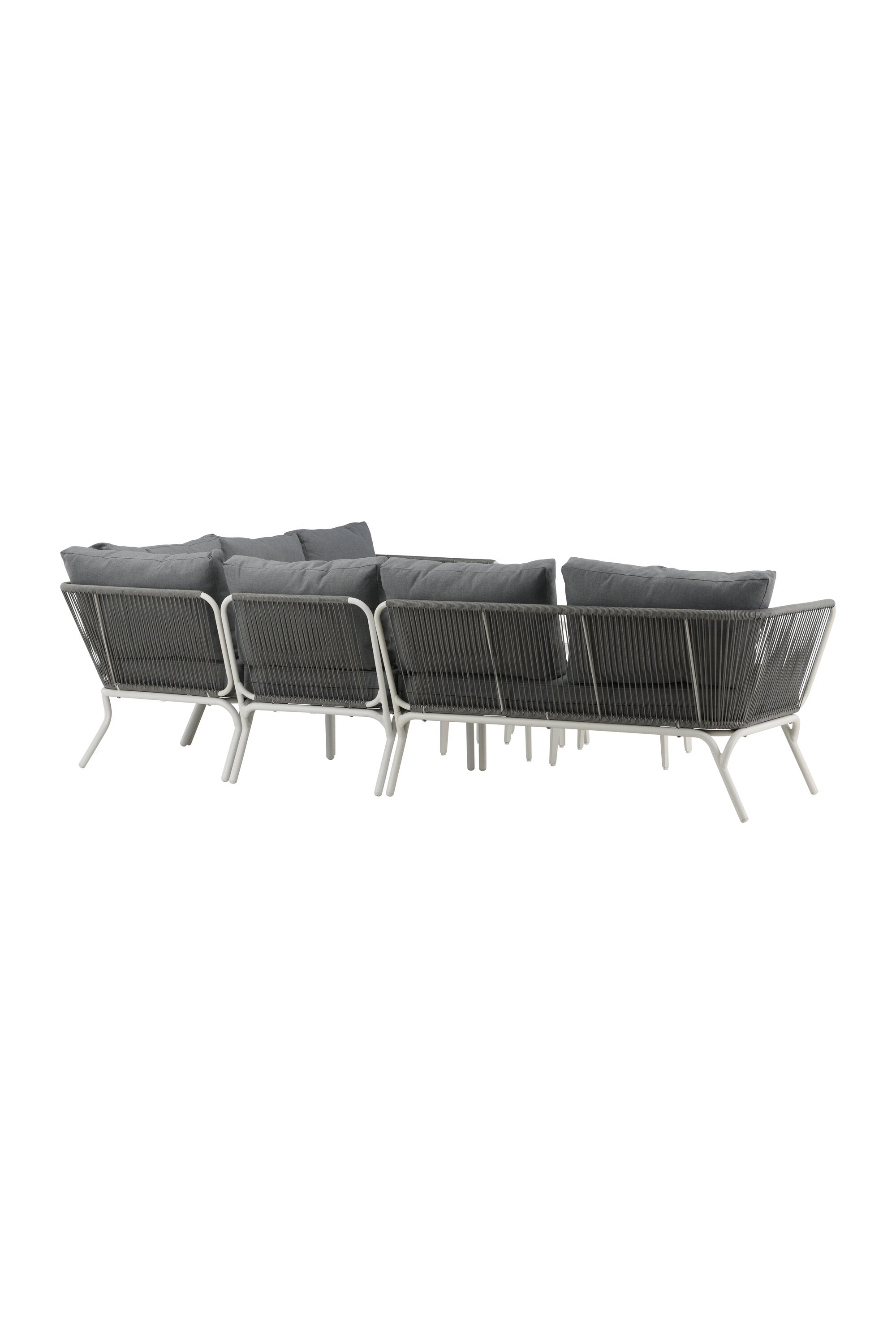 Roxo Ecksofa Outdoorset ⌀50cm in Weiss präsentiert im Onlineshop von KAQTU Design AG. Loungeset ist von Venture Home