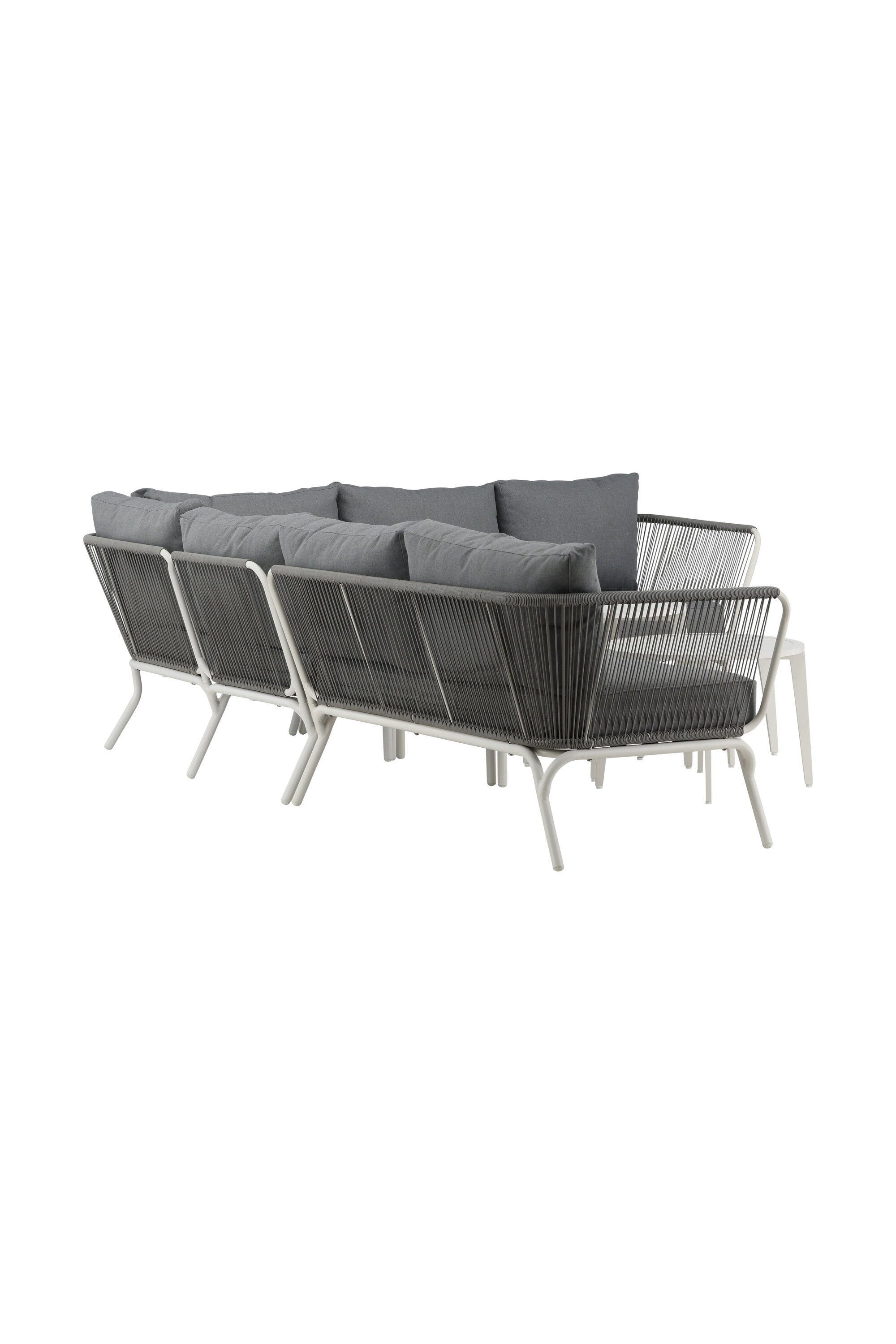 Roxo Ecksofa Outdoorset ⌀50cm in Weiss präsentiert im Onlineshop von KAQTU Design AG. Loungeset ist von Venture Home