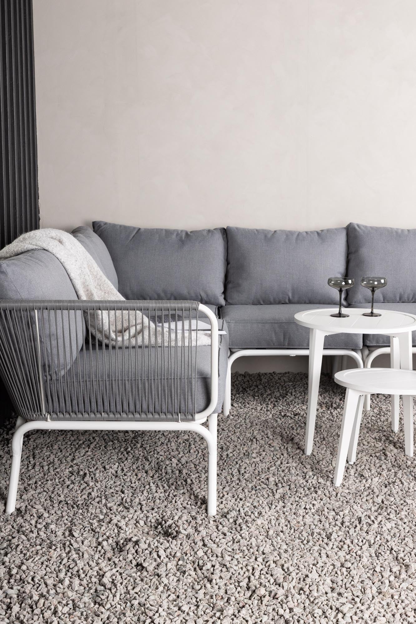 Roxo Ecksofa Outdoorset: Stilvolles Loungeset für bis zu 6 Personen, wetterfest und modern – ideal für Ihre Terrasse oder den Garten.