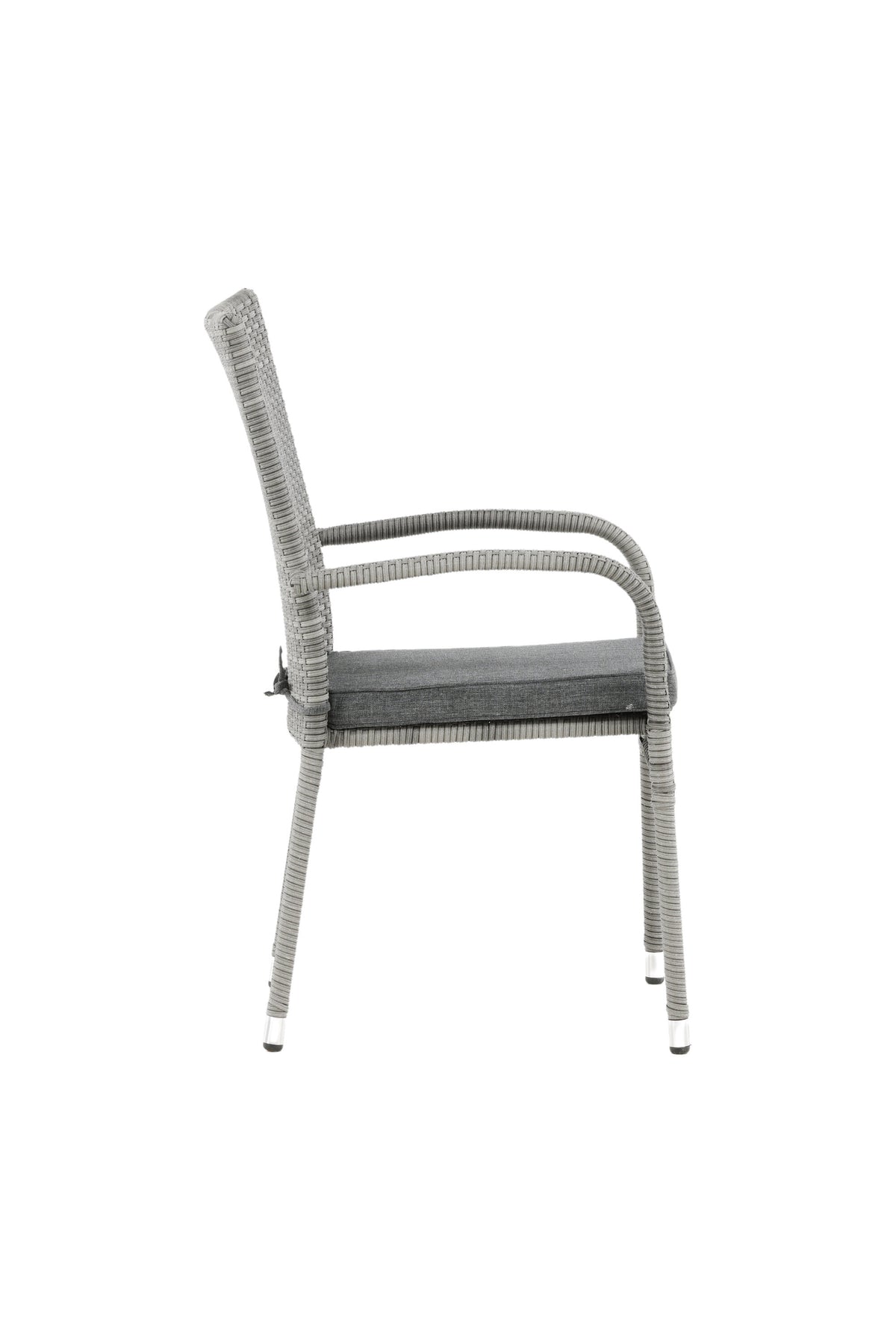 Anna Gartenstuhl in Grau präsentiert im Onlineshop von KAQTU Design AG. Gartenstuhl mit Armlehnen ist von Venture Home