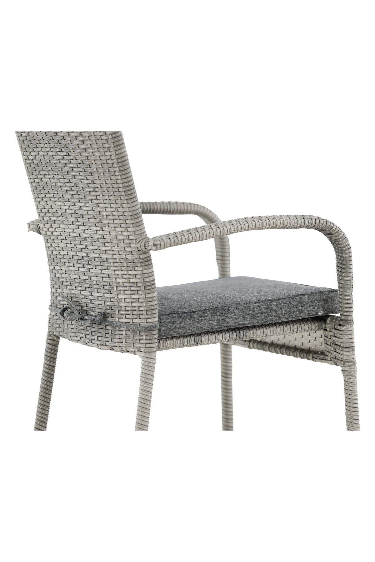 Anna Gartenstuhl in Grau präsentiert im Onlineshop von KAQTU Design AG. Gartenstuhl mit Armlehnen ist von Venture Home