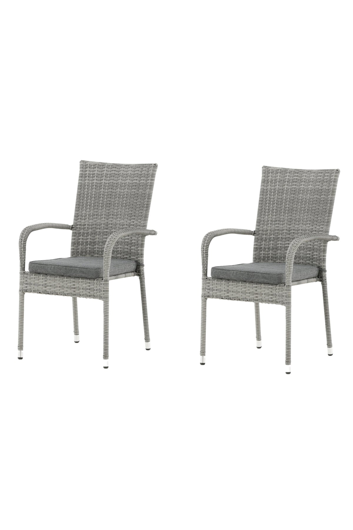 Anna Gartenstuhl in Grau präsentiert im Onlineshop von KAQTU Design AG. Gartenstuhl mit Armlehnen ist von Venture Home