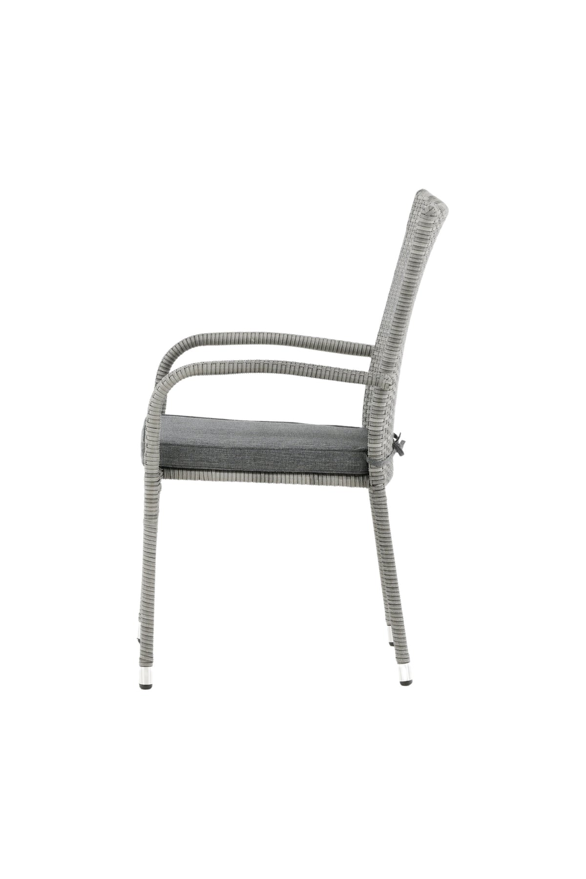 Anna Gartenstuhl in Grau präsentiert im Onlineshop von KAQTU Design AG. Gartenstuhl mit Armlehnen ist von Venture Home