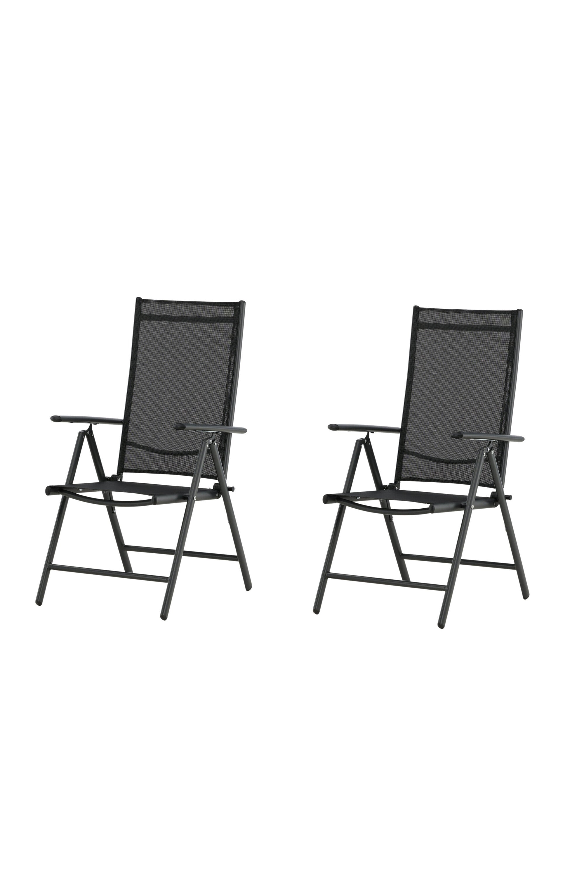 Break Stuhl in Schwarz präsentiert im Onlineshop von KAQTU Design AG. Gartenstuhl mit Armlehnen ist von Venture Home