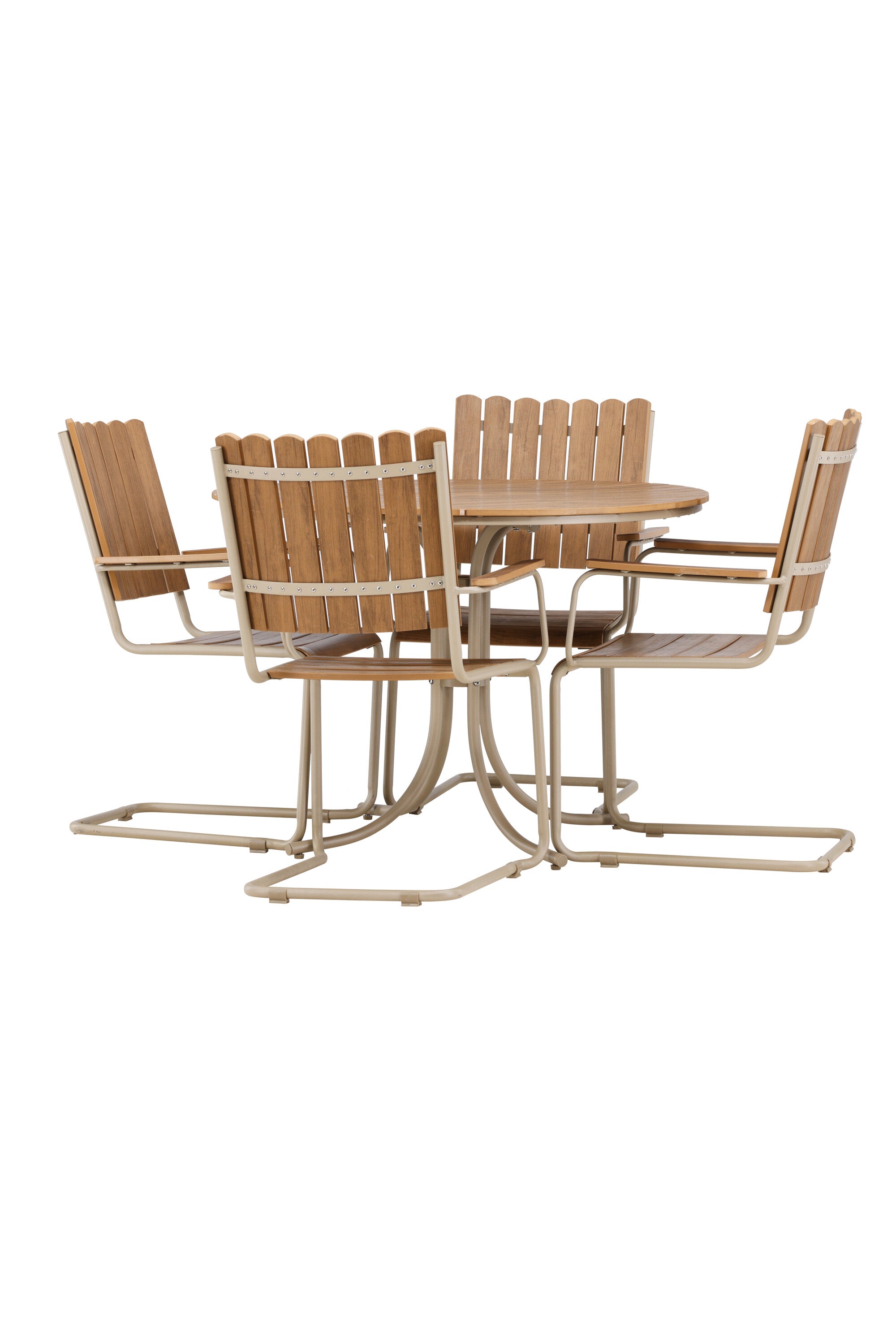 Das Holmsund Gartentisch-Set von Venture Home kombiniert modernes Design mit praktischer Funktionalität für Ihren Garten.