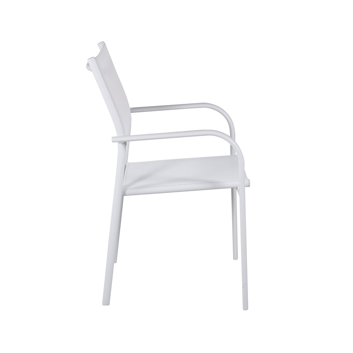 Santorini Gartenstuhl in Weiss präsentiert im Onlineshop von KAQTU Design AG. Gartenstuhl mit Armlehnen ist von Venture Home