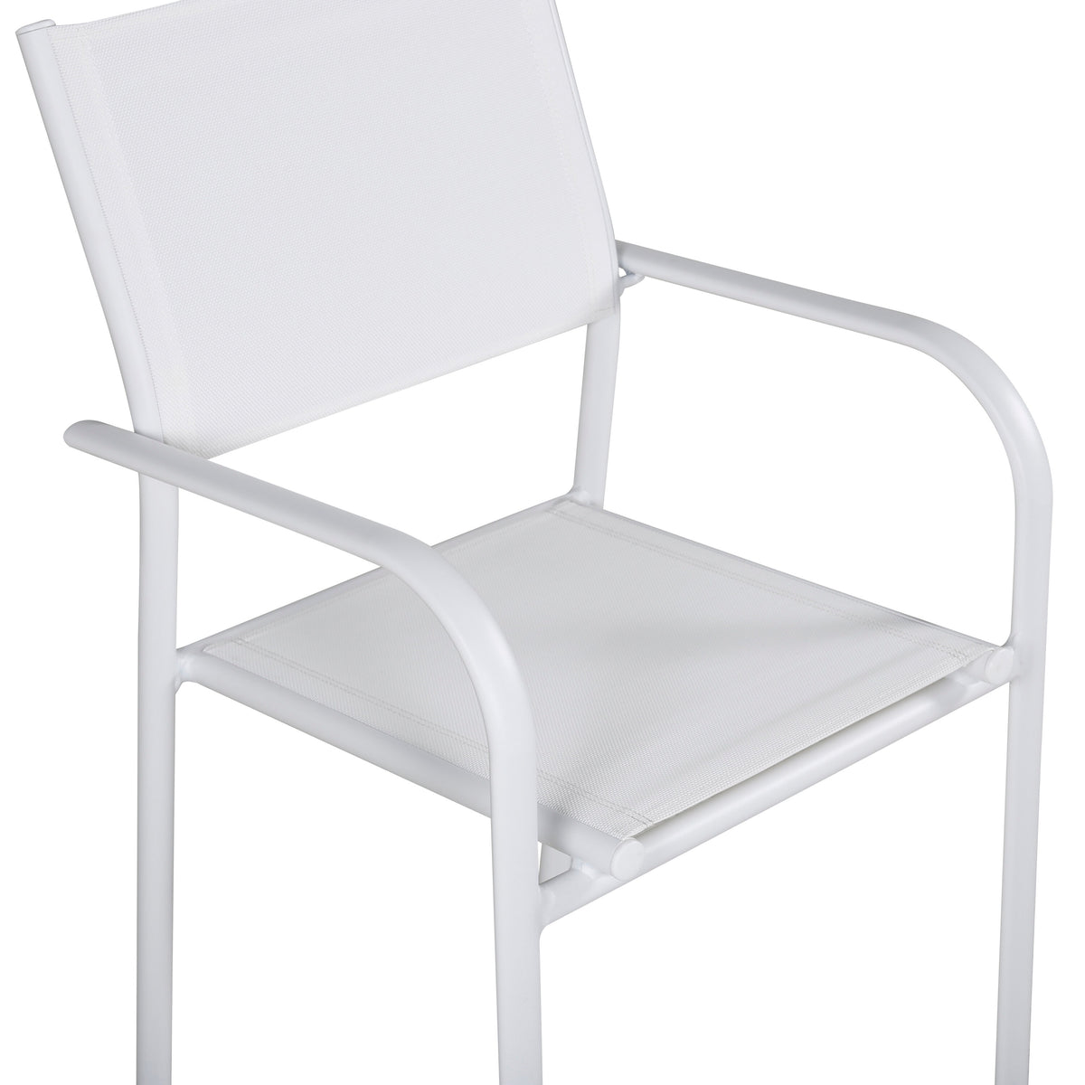 Santorini Gartenstuhl in Weiss präsentiert im Onlineshop von KAQTU Design AG. Gartenstuhl mit Armlehnen ist von Venture Home