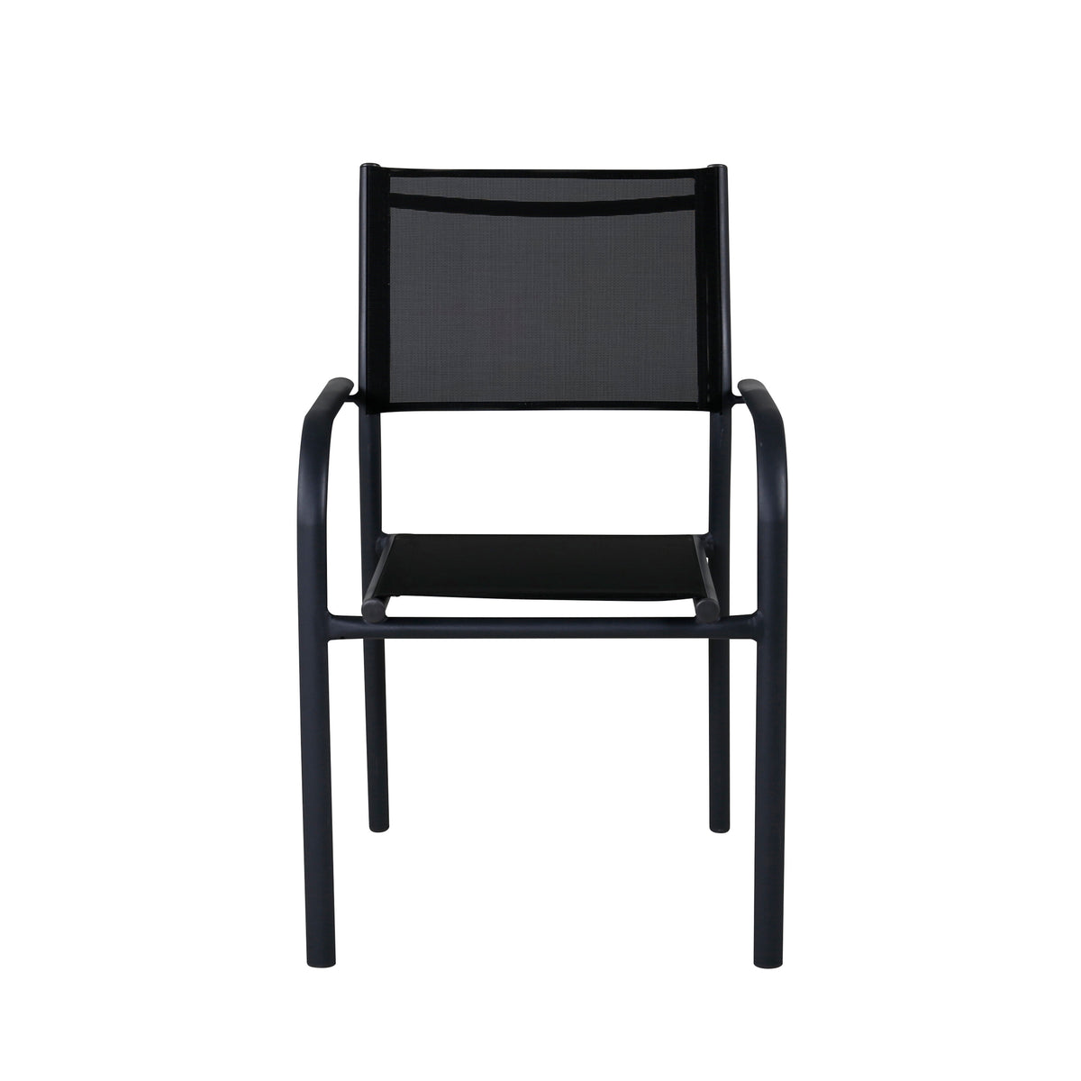 Santorini Gartenstuhl in Schwarz präsentiert im Onlineshop von KAQTU Design AG. Gartenstuhl mit Armlehnen ist von Venture Home