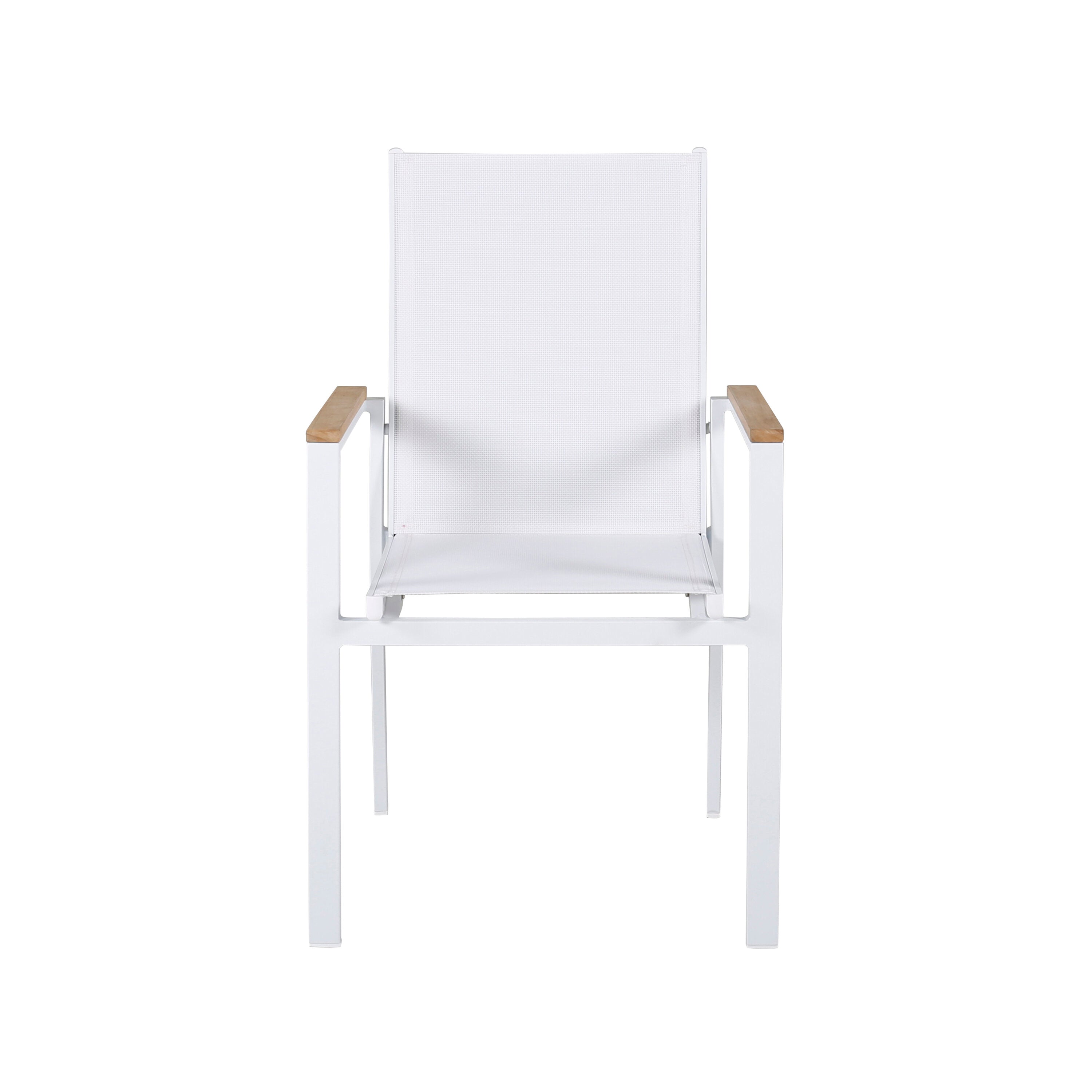 Texas Gartenstuhl in Weiss präsentiert im Onlineshop von KAQTU Design AG. Gartenstuhl mit Armlehnen ist von Venture Home