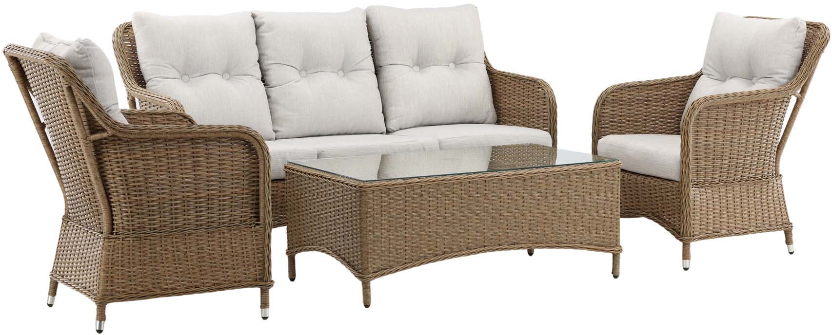 Vikelund Sofagarnitur: Luxuriöse Entspannung für Ihren Aussenbereich.