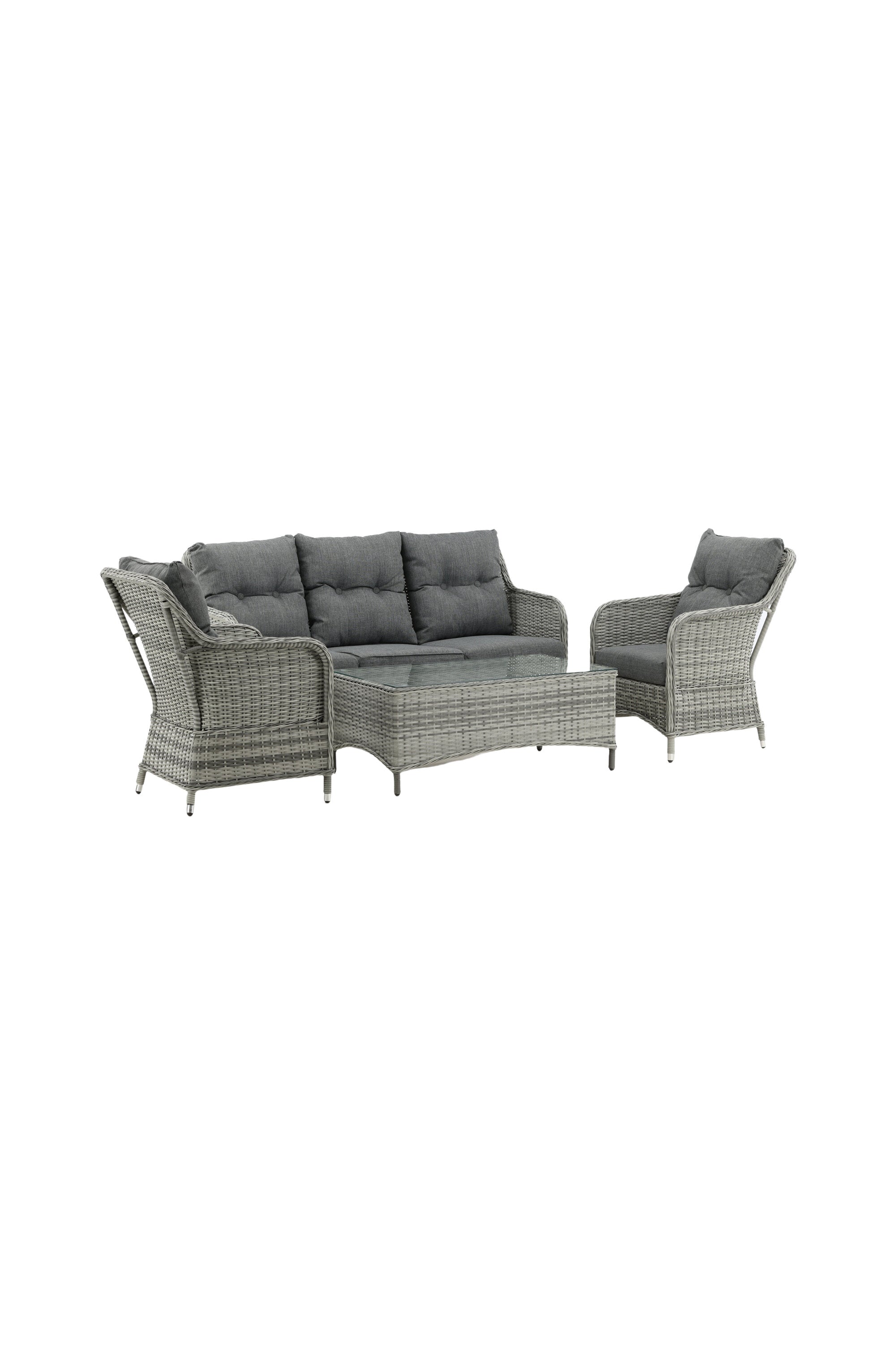 Vikelund Sofagarnitur in Grau präsentiert im Onlineshop von KAQTU Design AG. Loungeset ist von Venture Home