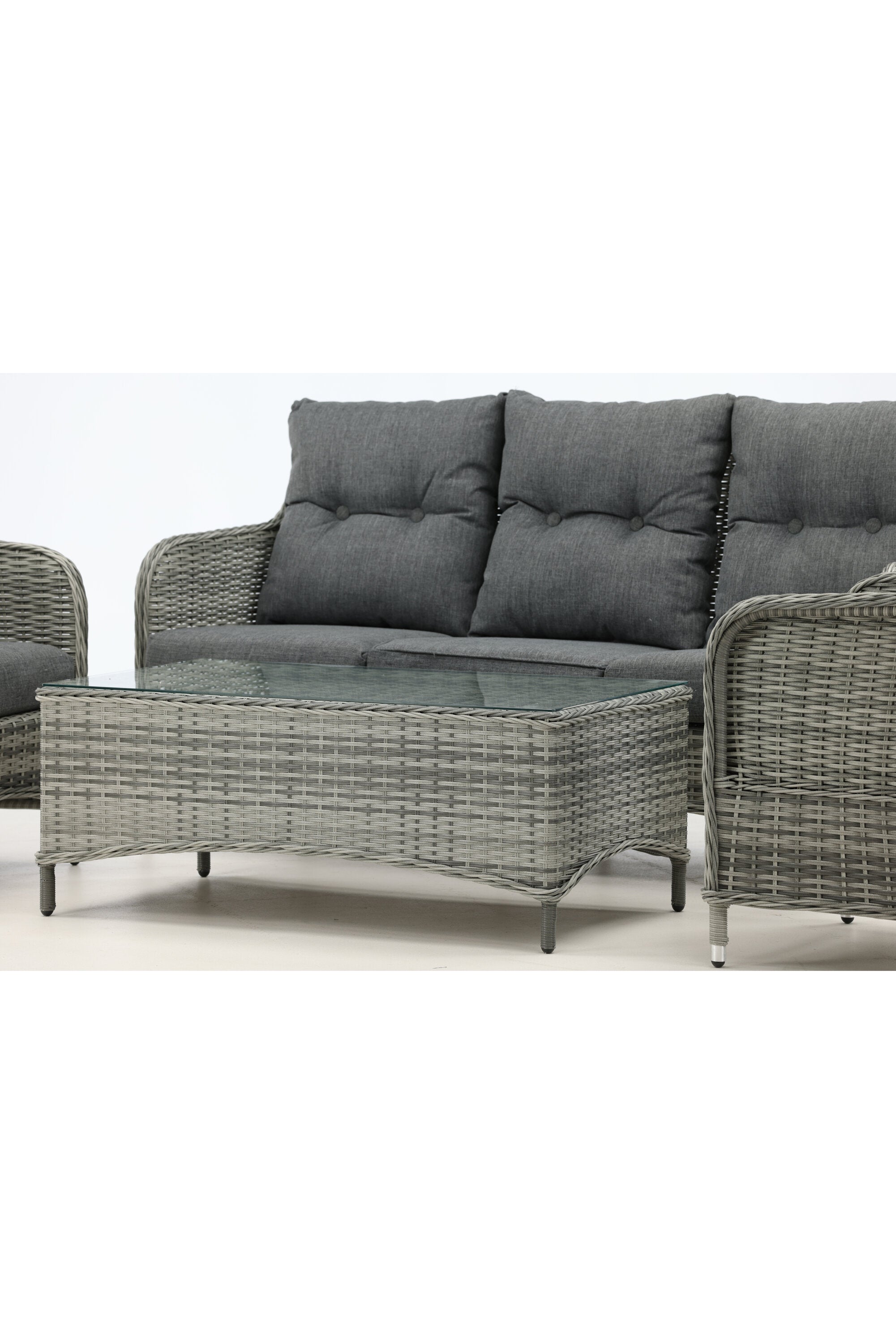 Vikelund Sofagarnitur in Grau präsentiert im Onlineshop von KAQTU Design AG. Loungeset ist von Venture Home