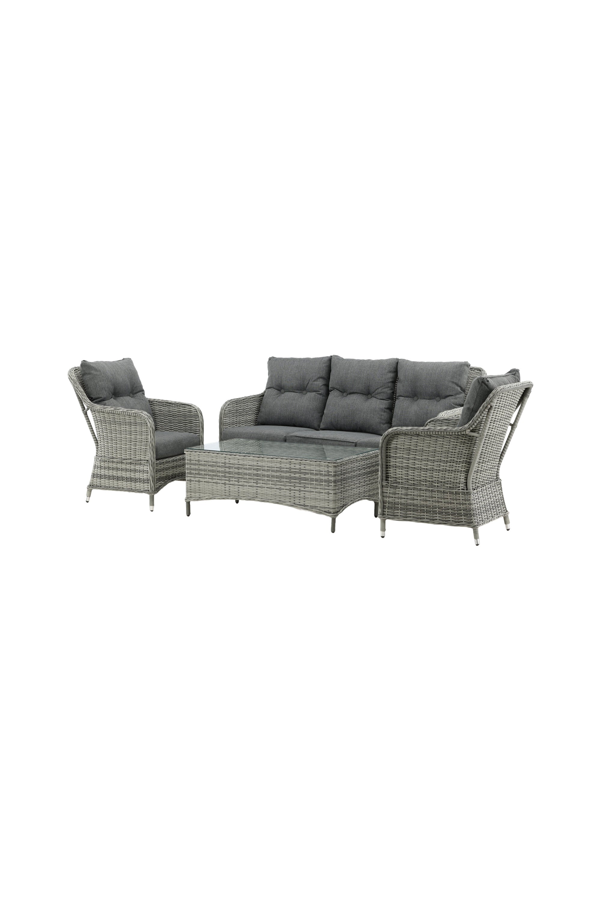 Vikelund Sofagarnitur in Grau präsentiert im Onlineshop von KAQTU Design AG. Loungeset ist von Venture Home