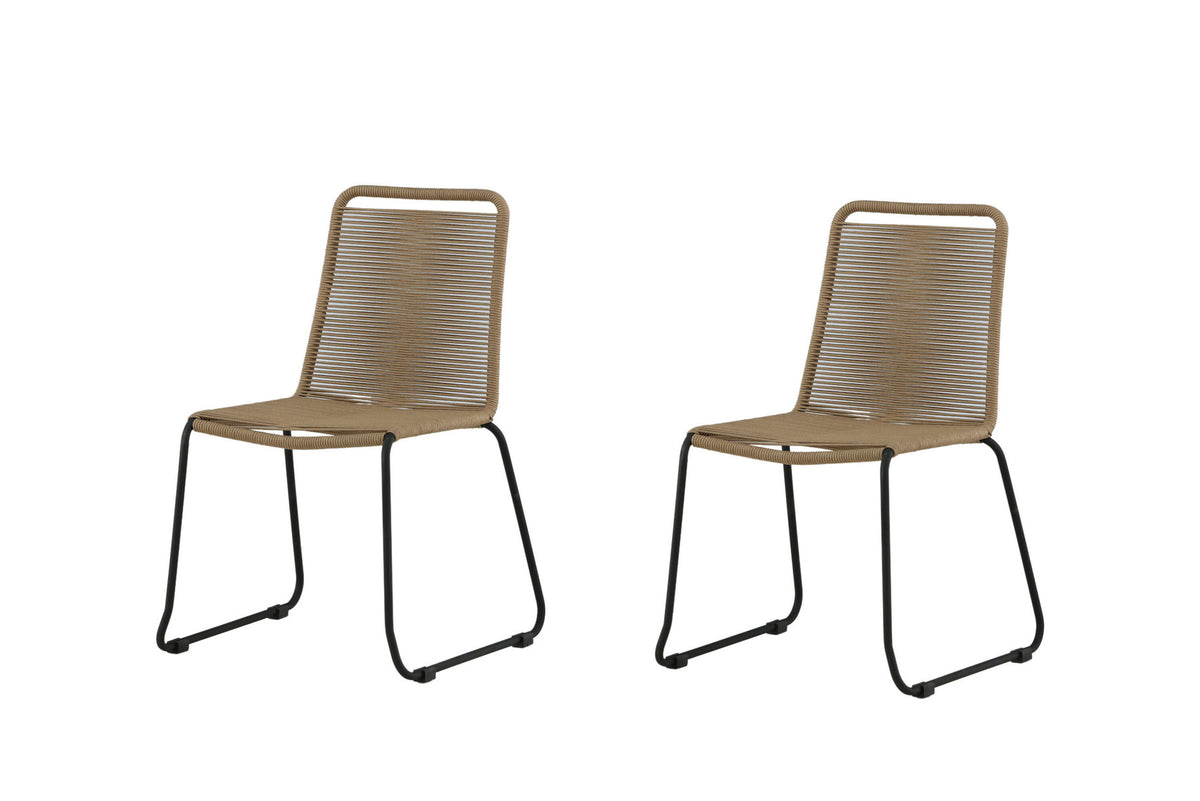 Lindos Gartenstuhl in Braun präsentiert im Onlineshop von KAQTU Design AG. Gartenstuhl ist von Venture Home
