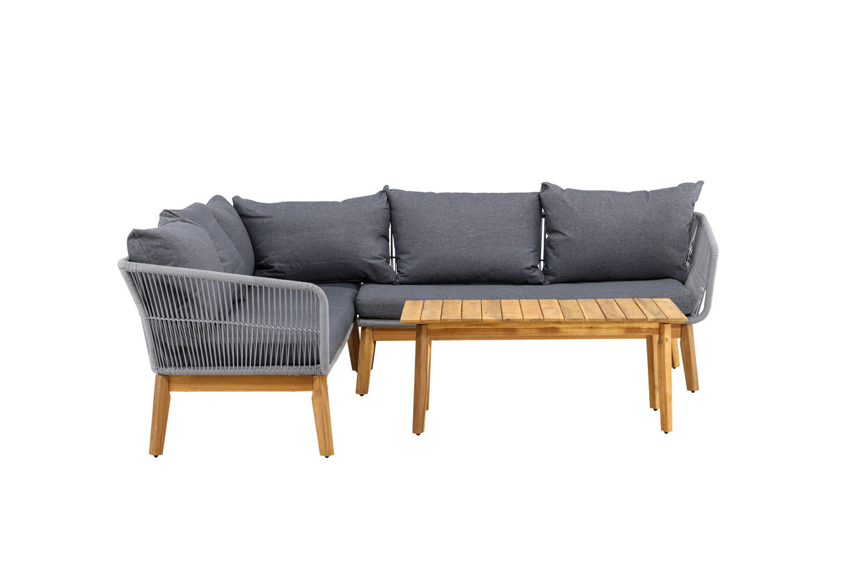 Chania Ecksofa Outdoorset 110cm in Grau präsentiert im Onlineshop von KAQTU Design AG. Loungeset ist von Venture Home
