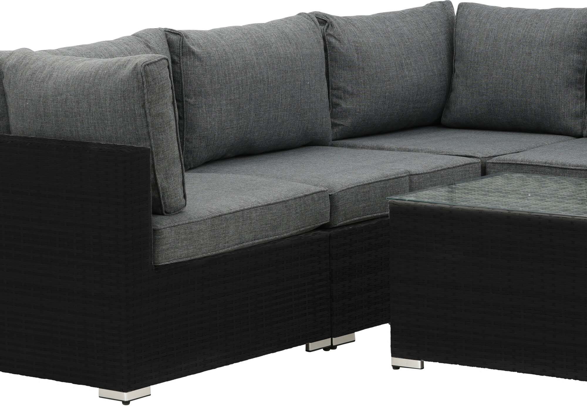 Venture Home Outdoor Ecksofa 110 cm: Ideal für Garten oder Terrasse, robust, wetterfest, stilvoll und komfortabel.