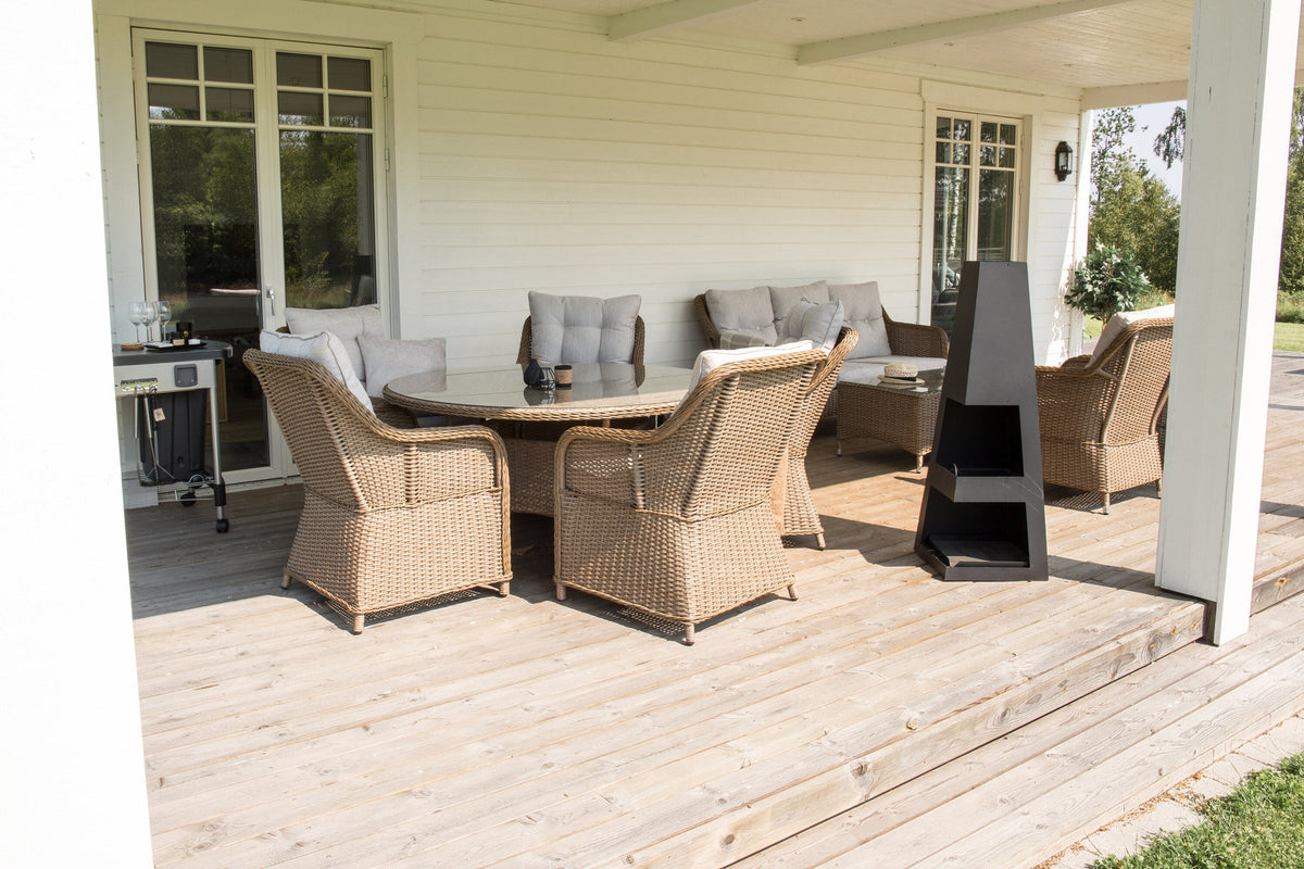 Bastian Feuerkorb in Schwarz präsentiert im Onlineshop von KAQTU Design AG. Feuerschale ist von Venture Home