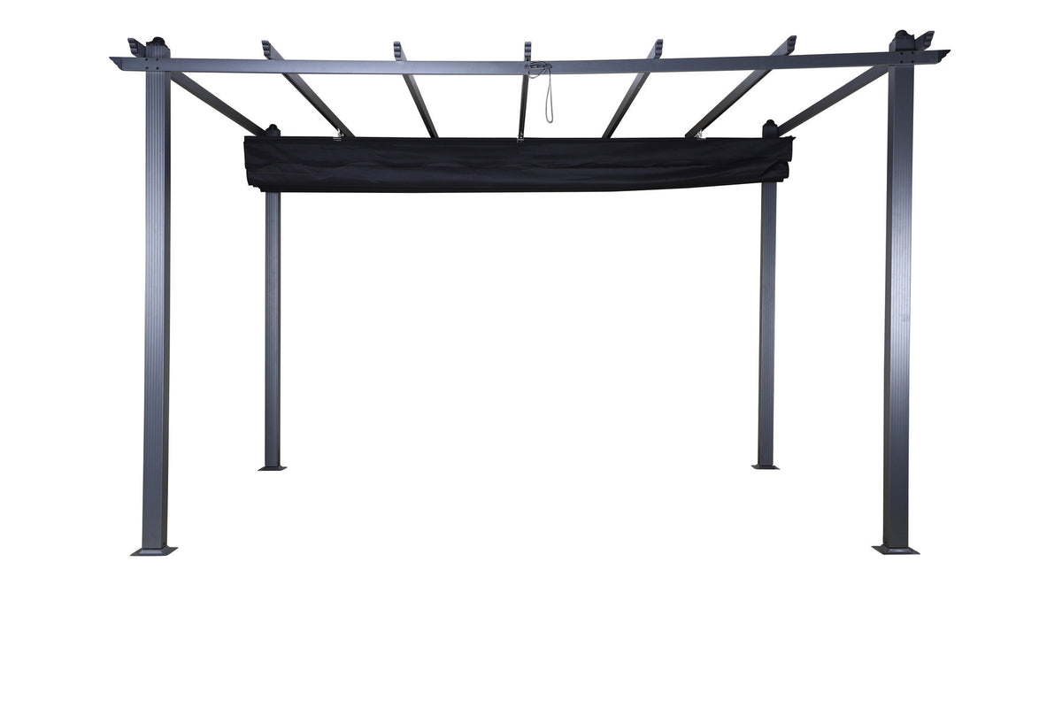 Latium Pergola in Schwarz präsentiert im Onlineshop von KAQTU Design AG. Pavillon ist von Venture Home