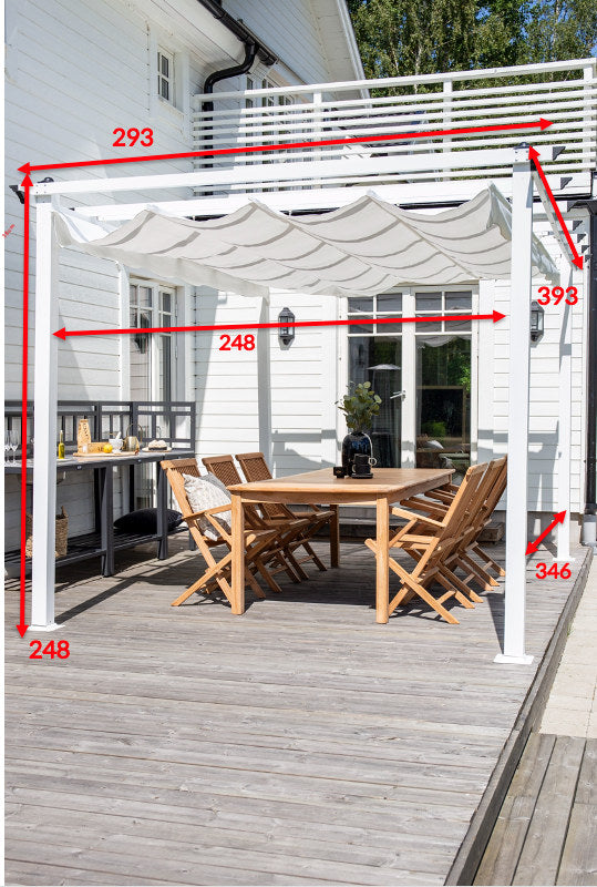 Latium Pergola in Schwarz präsentiert im Onlineshop von KAQTU Design AG. Pavillon ist von Venture Home