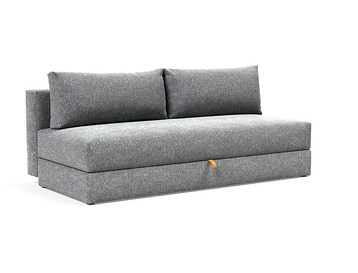 Osvald Sofabett 150: Elegantes Schlafsofa mit praktischem Stauraum. Ideal für kompakte Wohnräume, verwandelt sich schnell in ein gemütliches Bett.