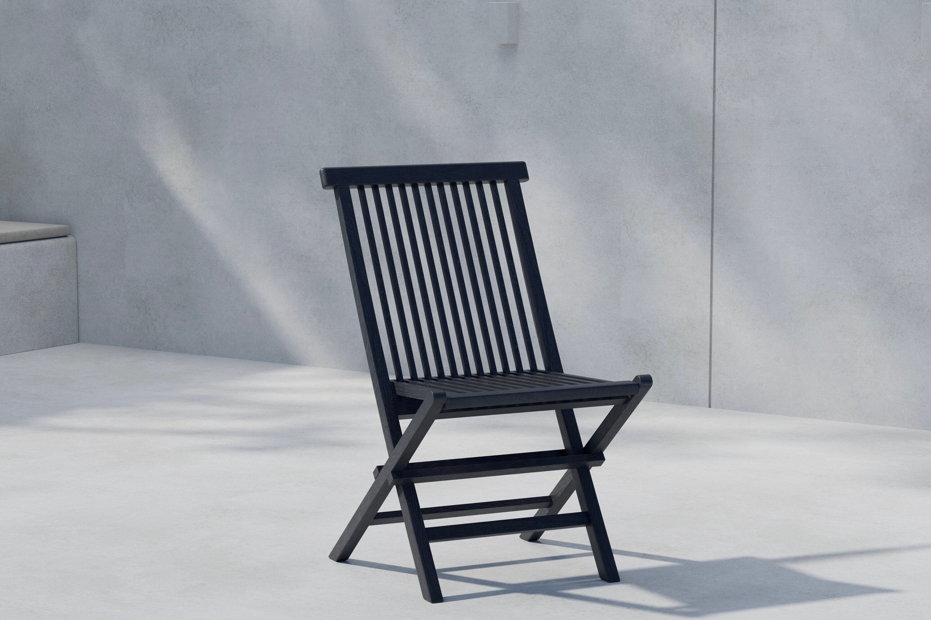 Kenya Gartenstuhl in Schwarz präsentiert im Onlineshop von KAQTU Design AG. Gartenstuhl ist von Venture Home