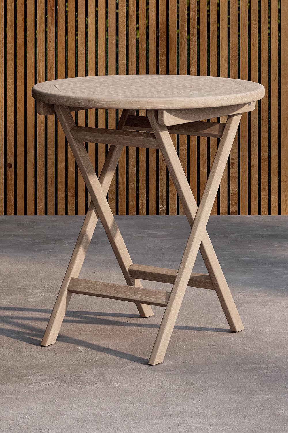 Kenia Café Tisch in Whitewash präsentiert im Onlineshop von KAQTU Design AG. Beistelltisch Outdoor ist von Venture Home